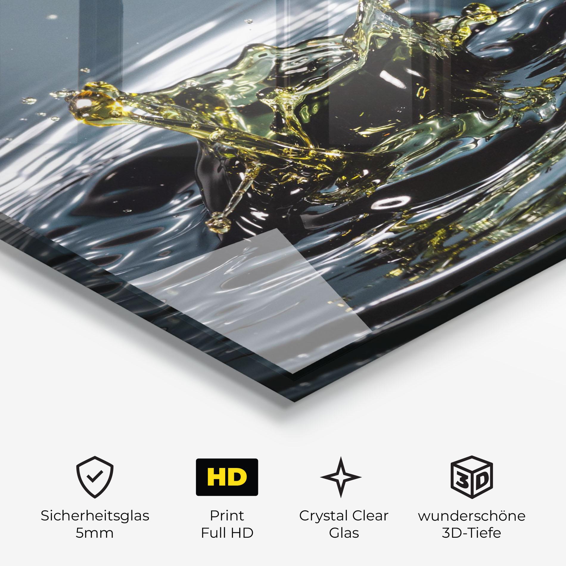 Glasbild Beautiful Life Water mockup 3