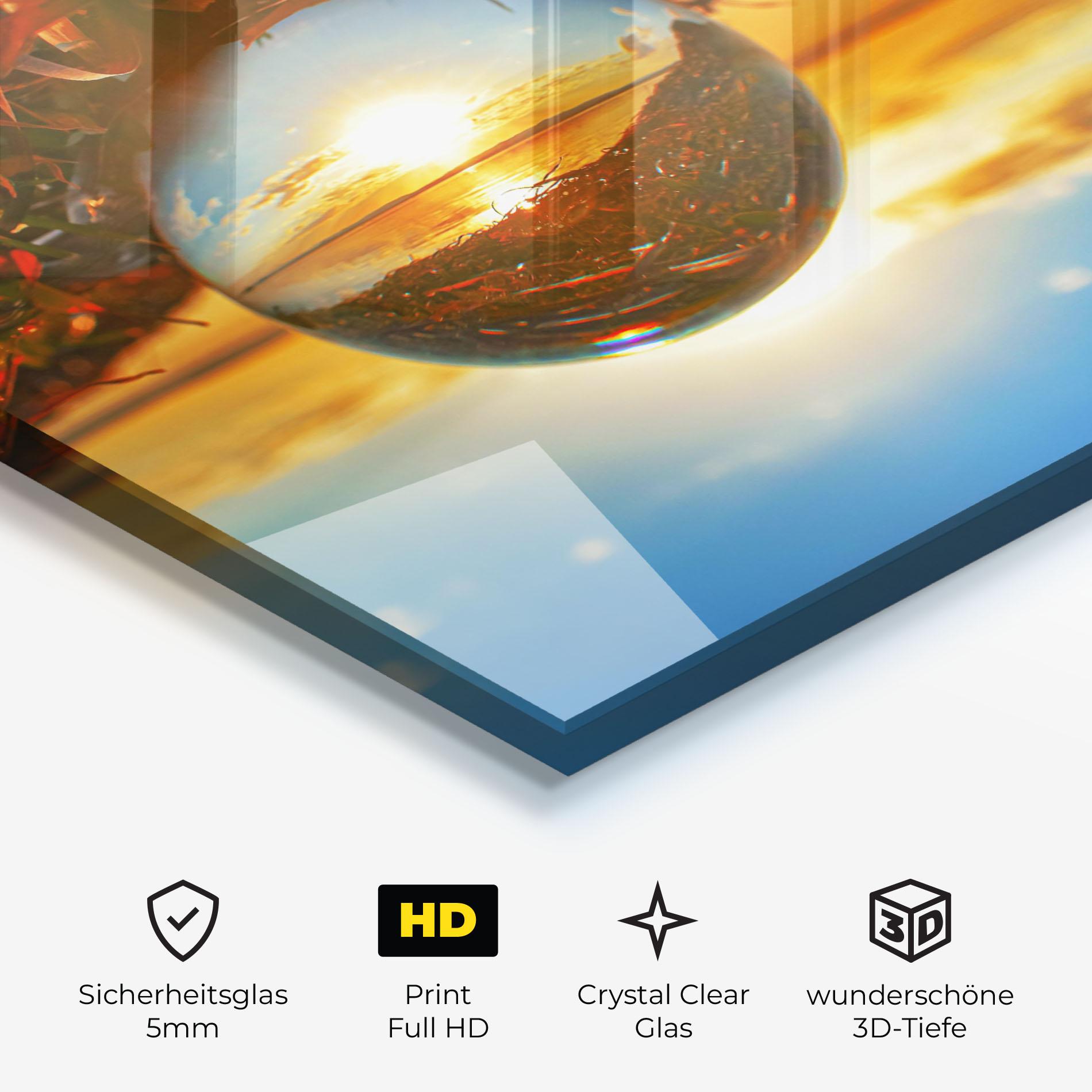 Glasbild Creative Crystal Ball mockup 3