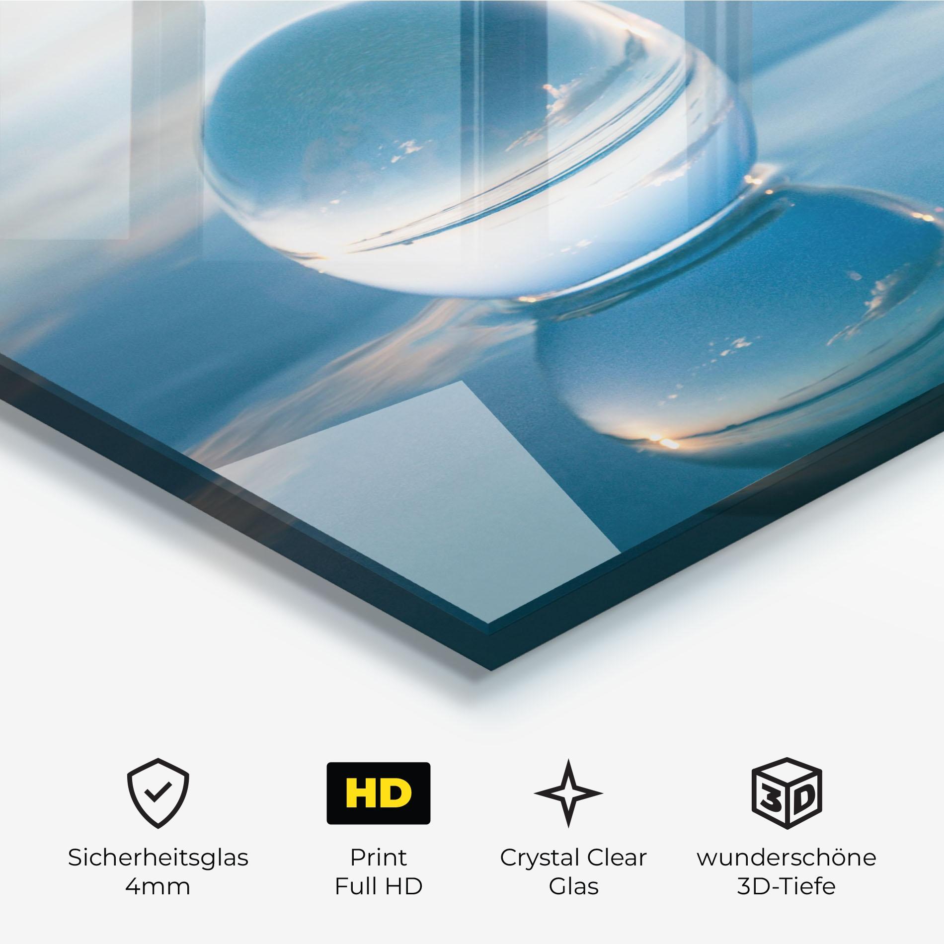 Glasbild Crystal Ball Reflecting mockup 3
