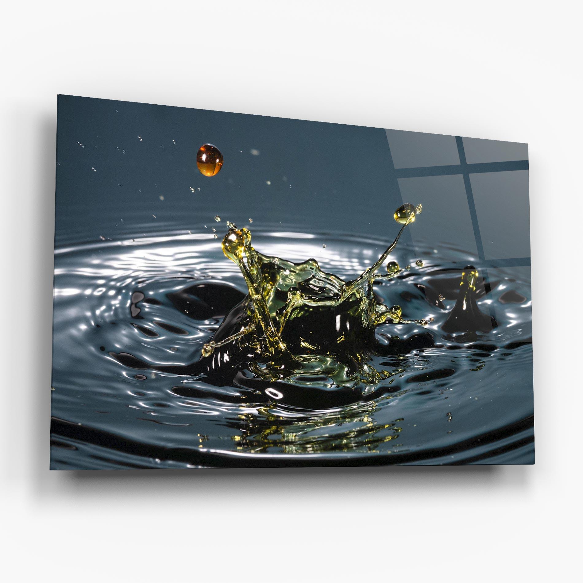 Glasbild Beautiful Life Water mockup 6