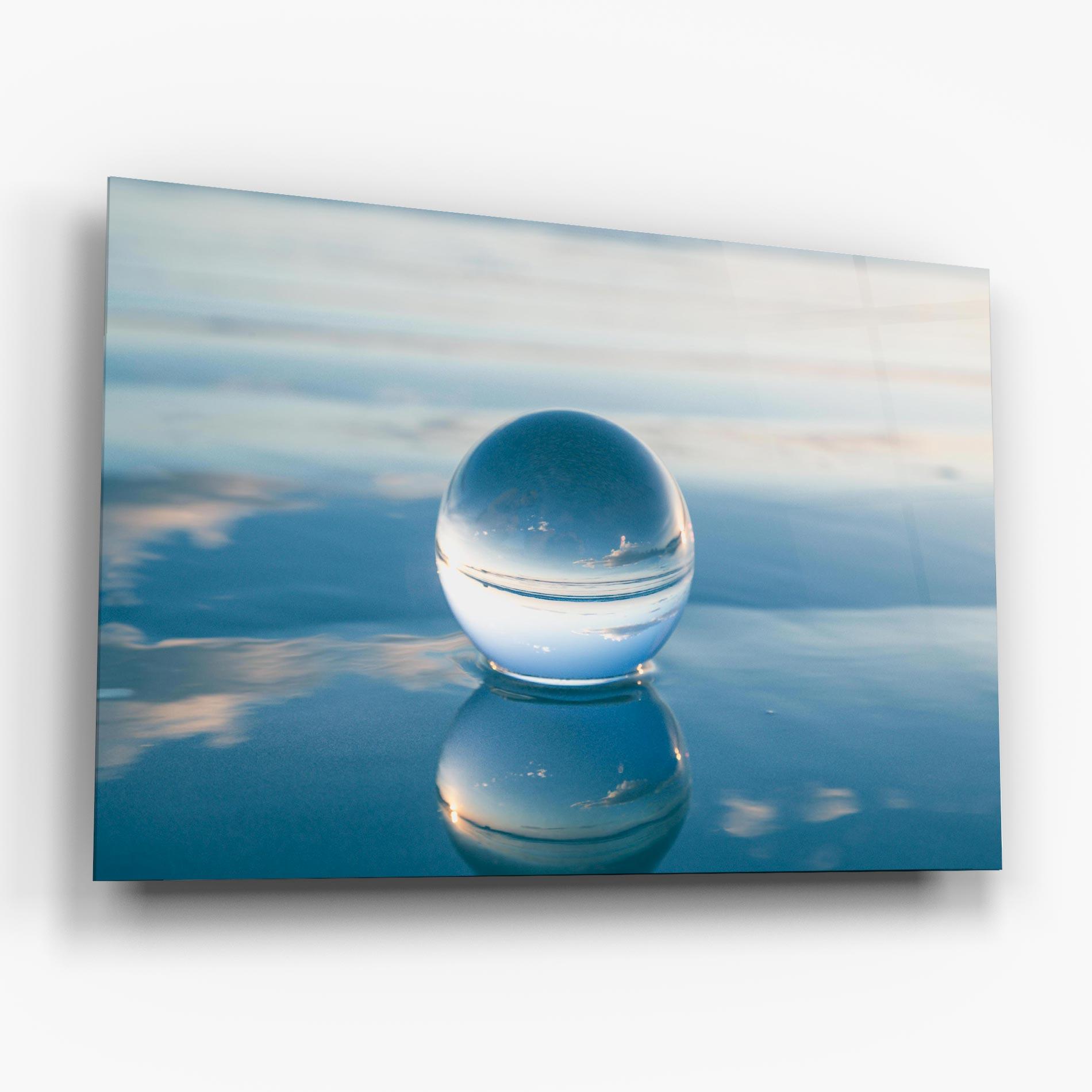 Glasbild Crystal Ball Reflecting mockup 6