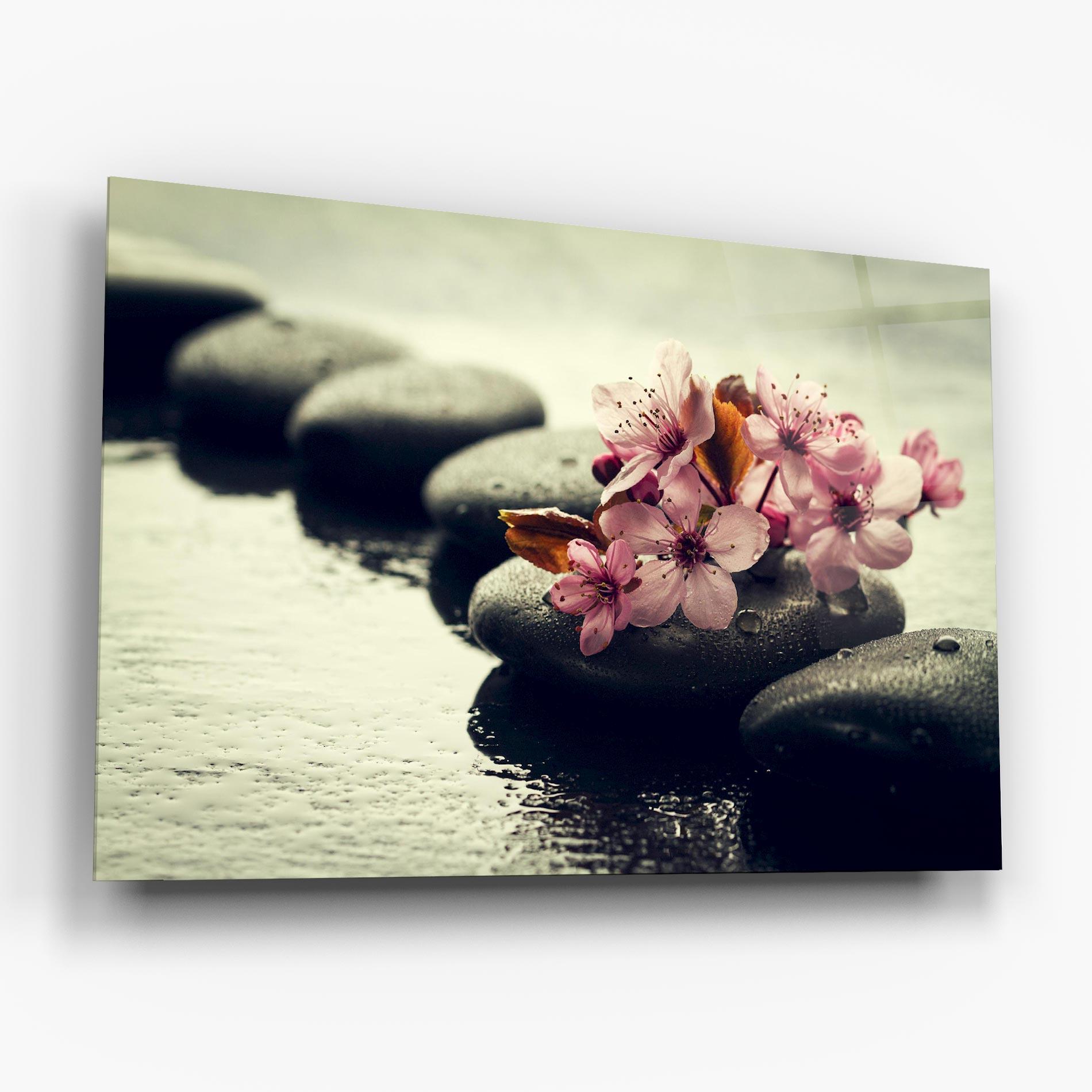 Glasbild Hot Spa Flowers mockup 6