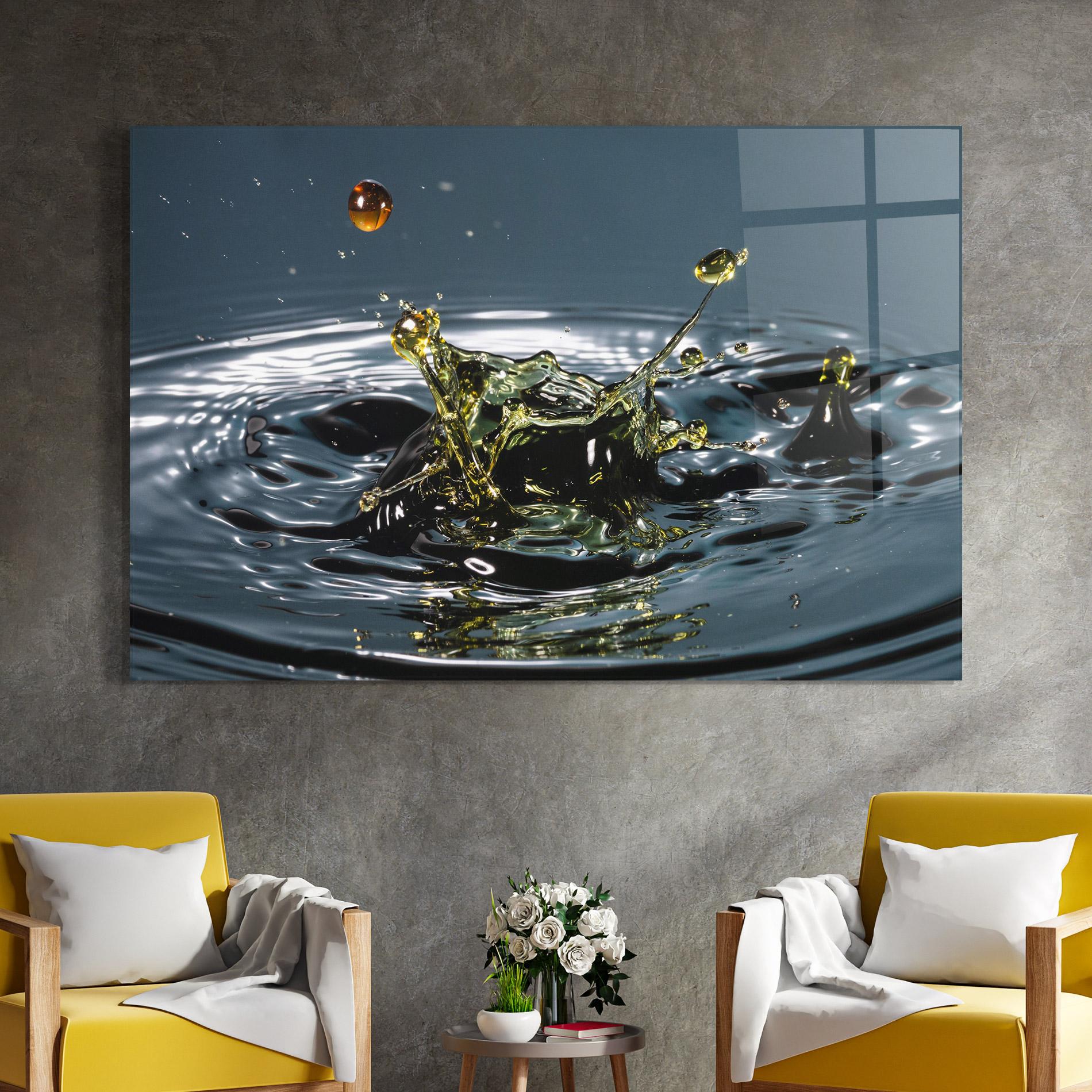 Glasbild Beautiful Life Water mockup 4