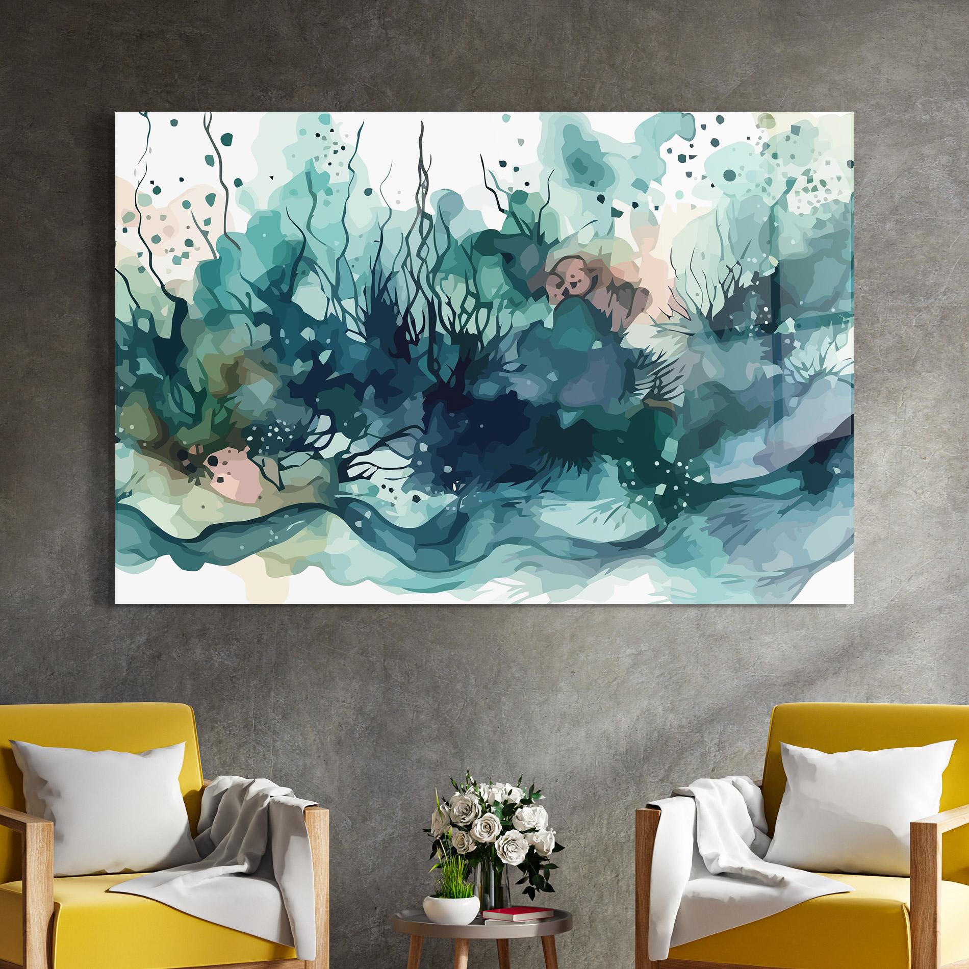 Glasbild Deep Ocean Art mockup 4