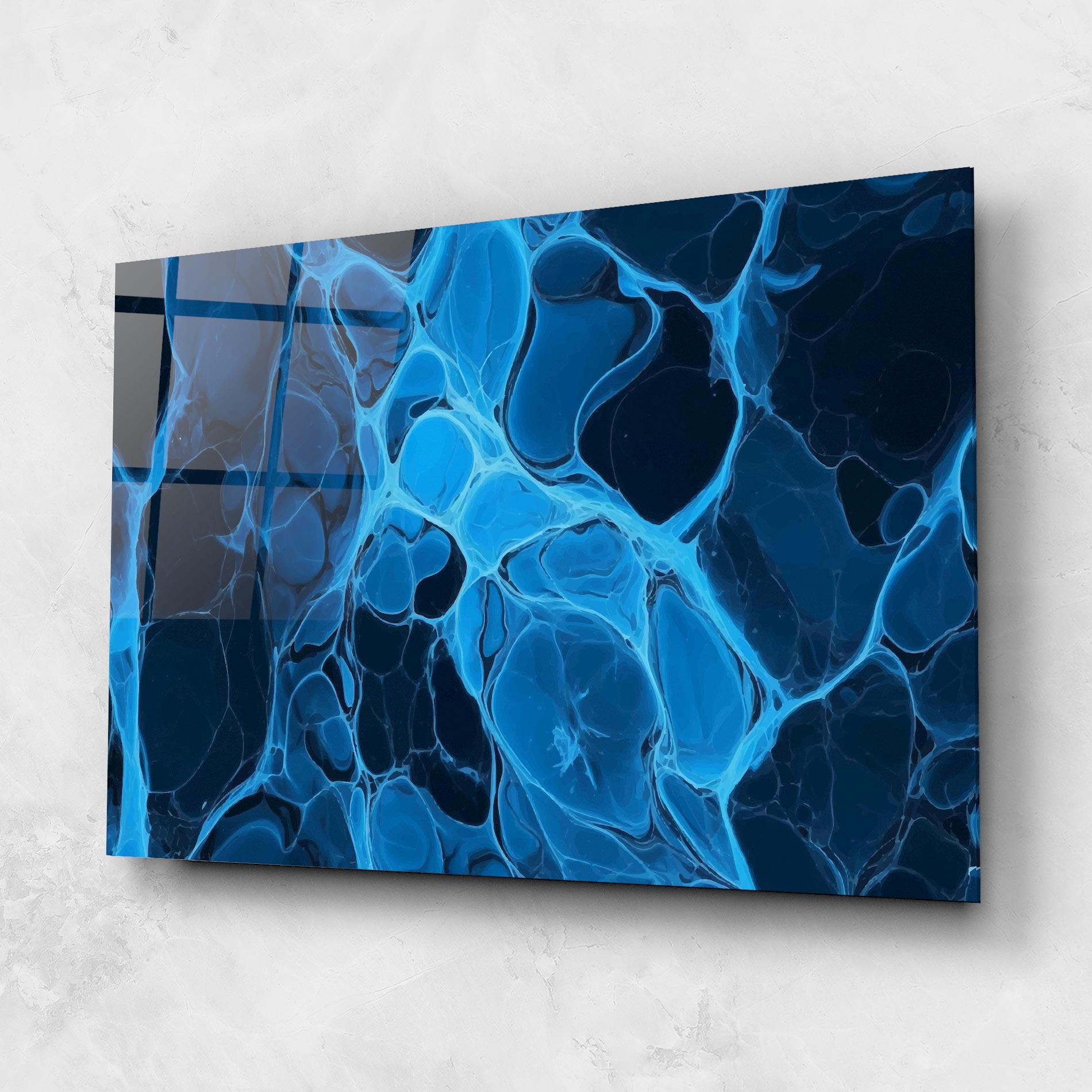 Glasbild Blue Shade Water mockup 1