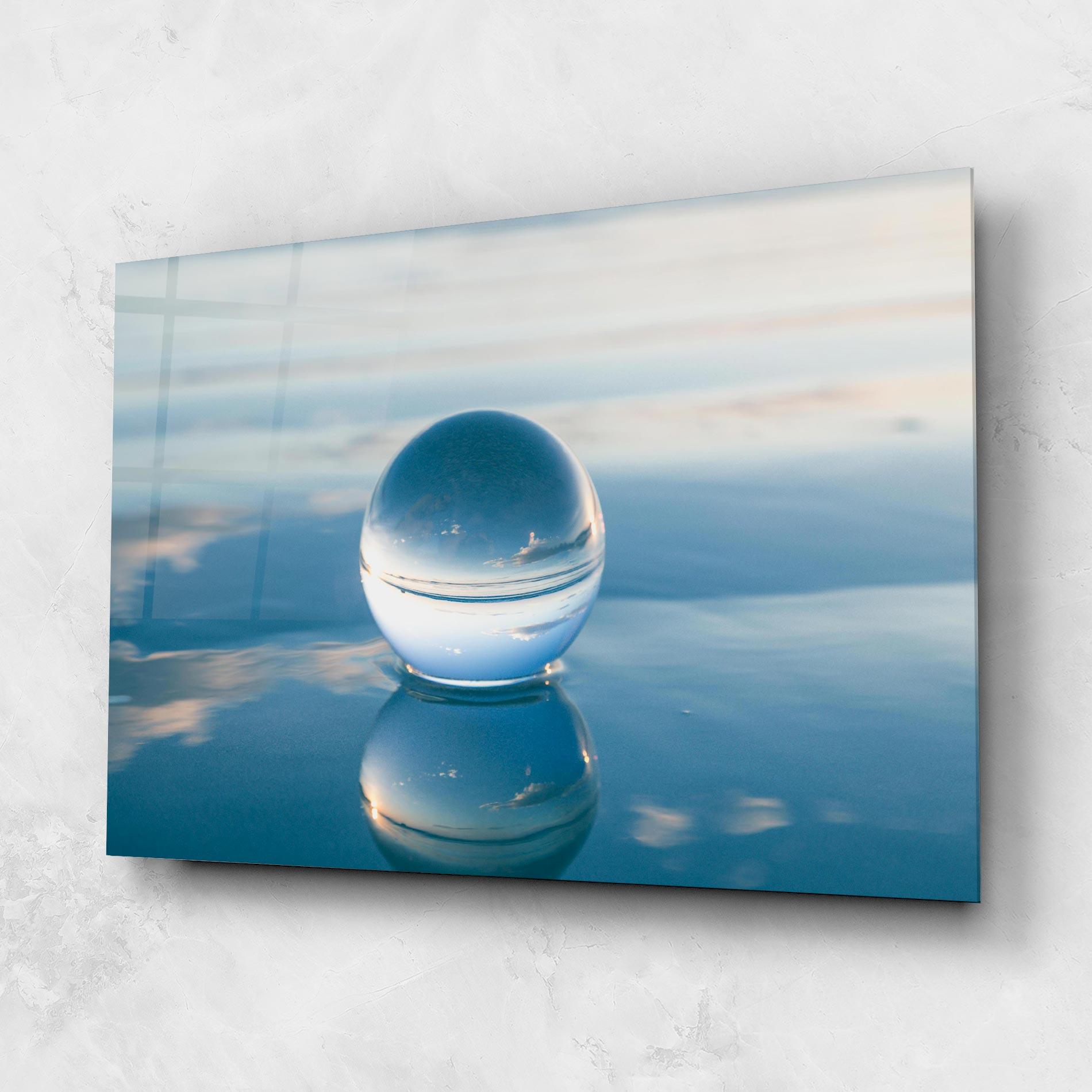 Glasbild Crystal Ball Reflecting mockup 1