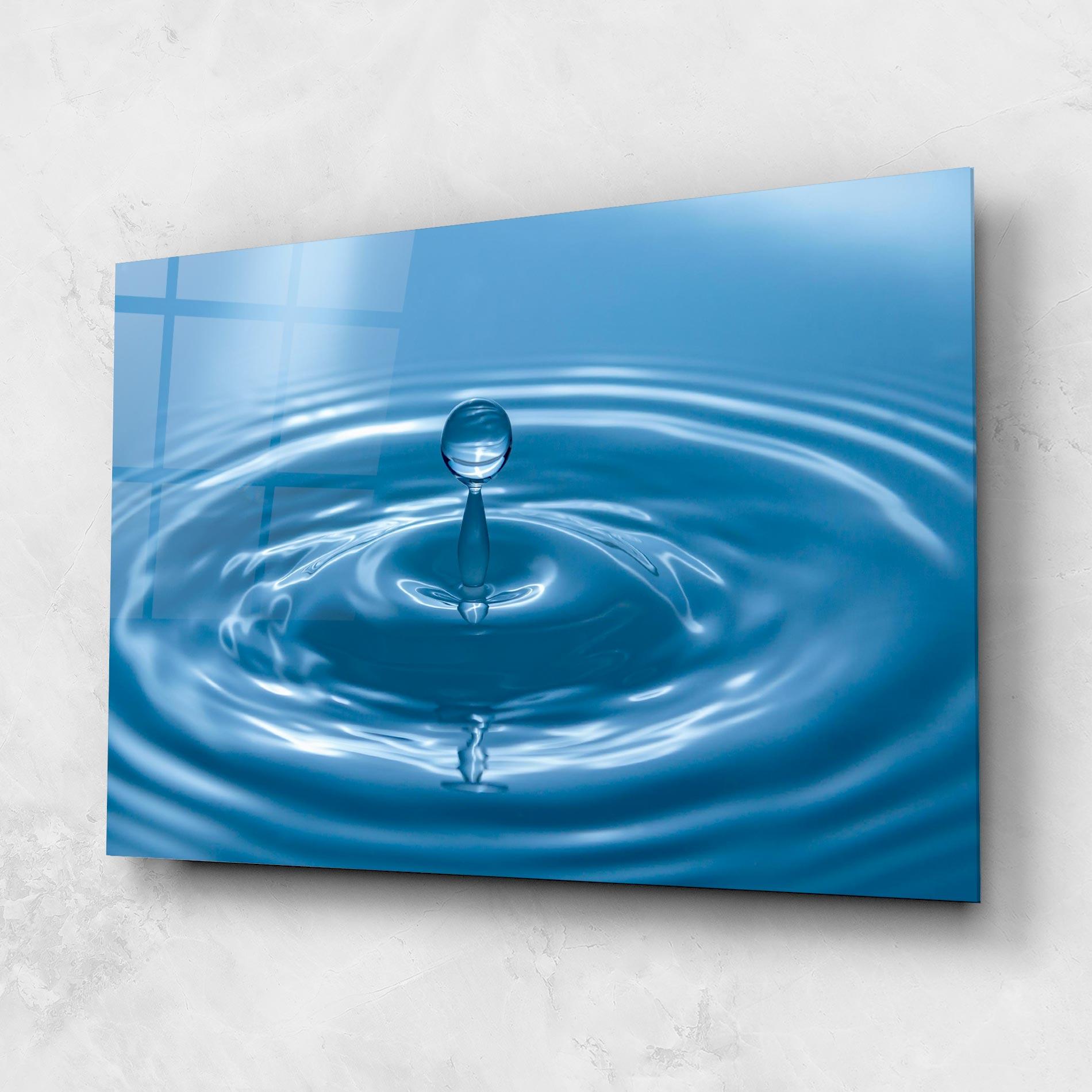 Glasbild Drop Close Up mockup 1