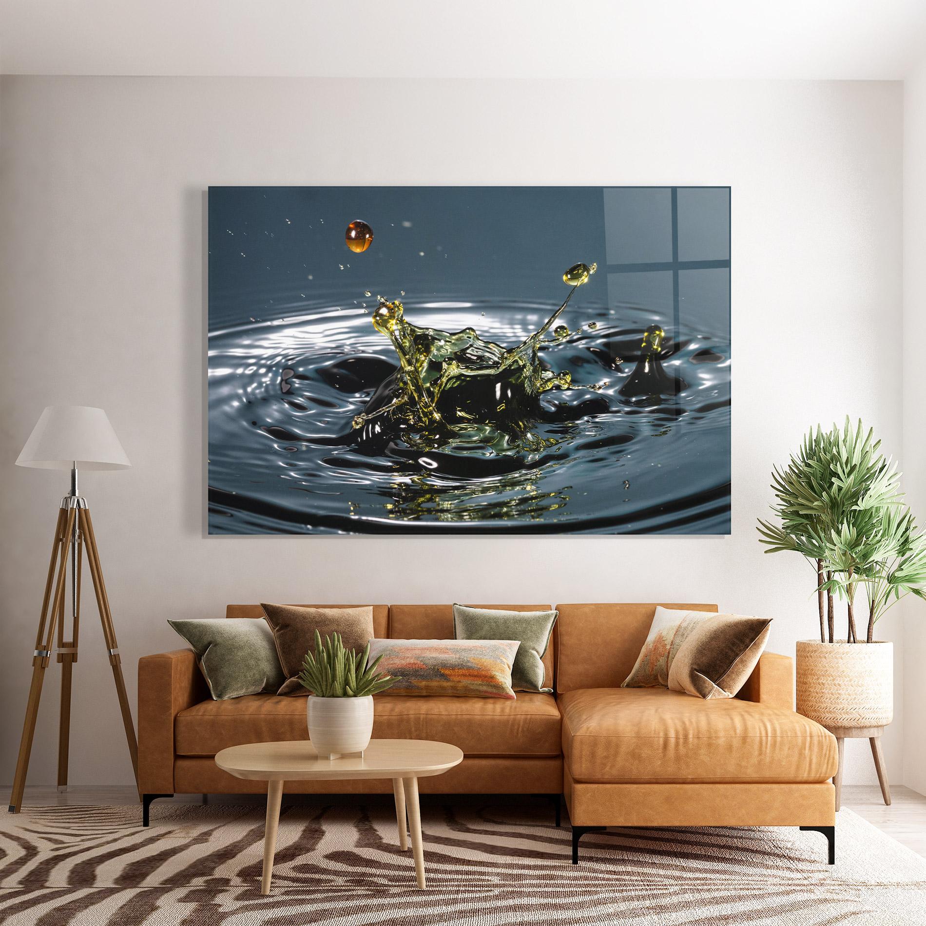 Glasbild Beautiful Life Water mockup 7