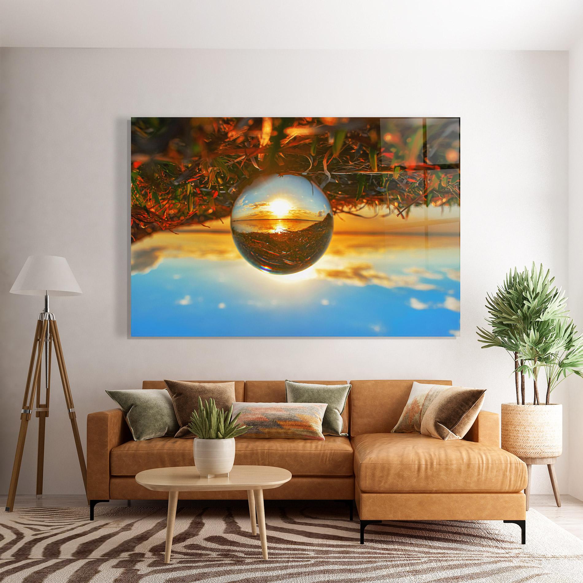 Glasbild Creative Crystal Ball mockup 7