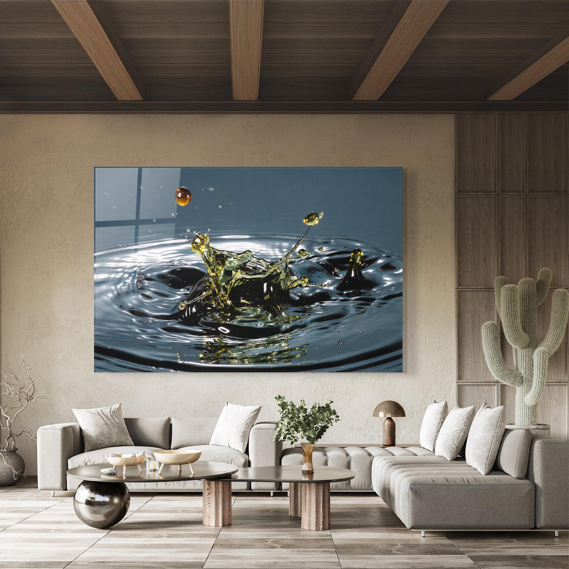 Glasbild Beautiful Life Water mockup 8