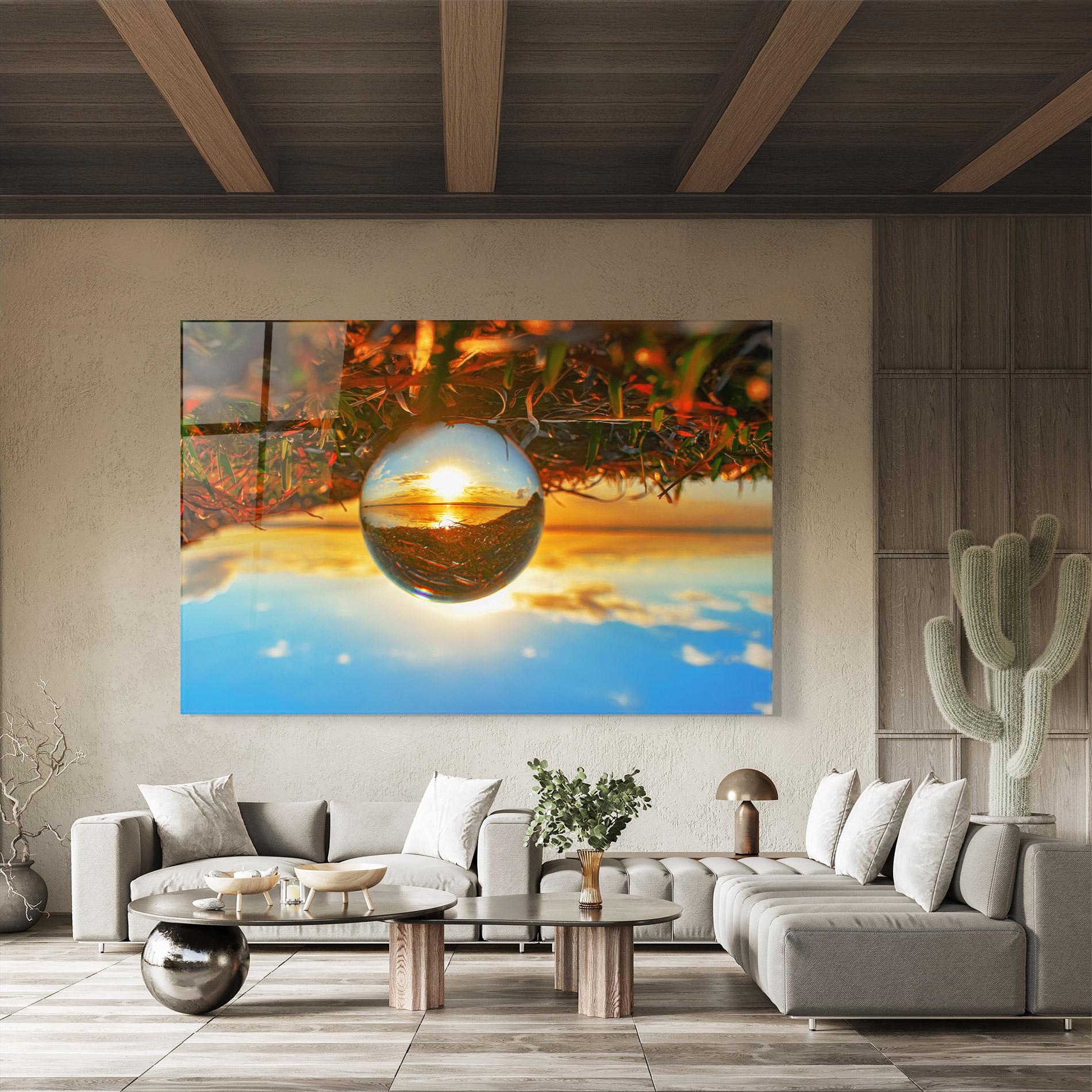 Glasbild Creative Crystal Ball mockup 8