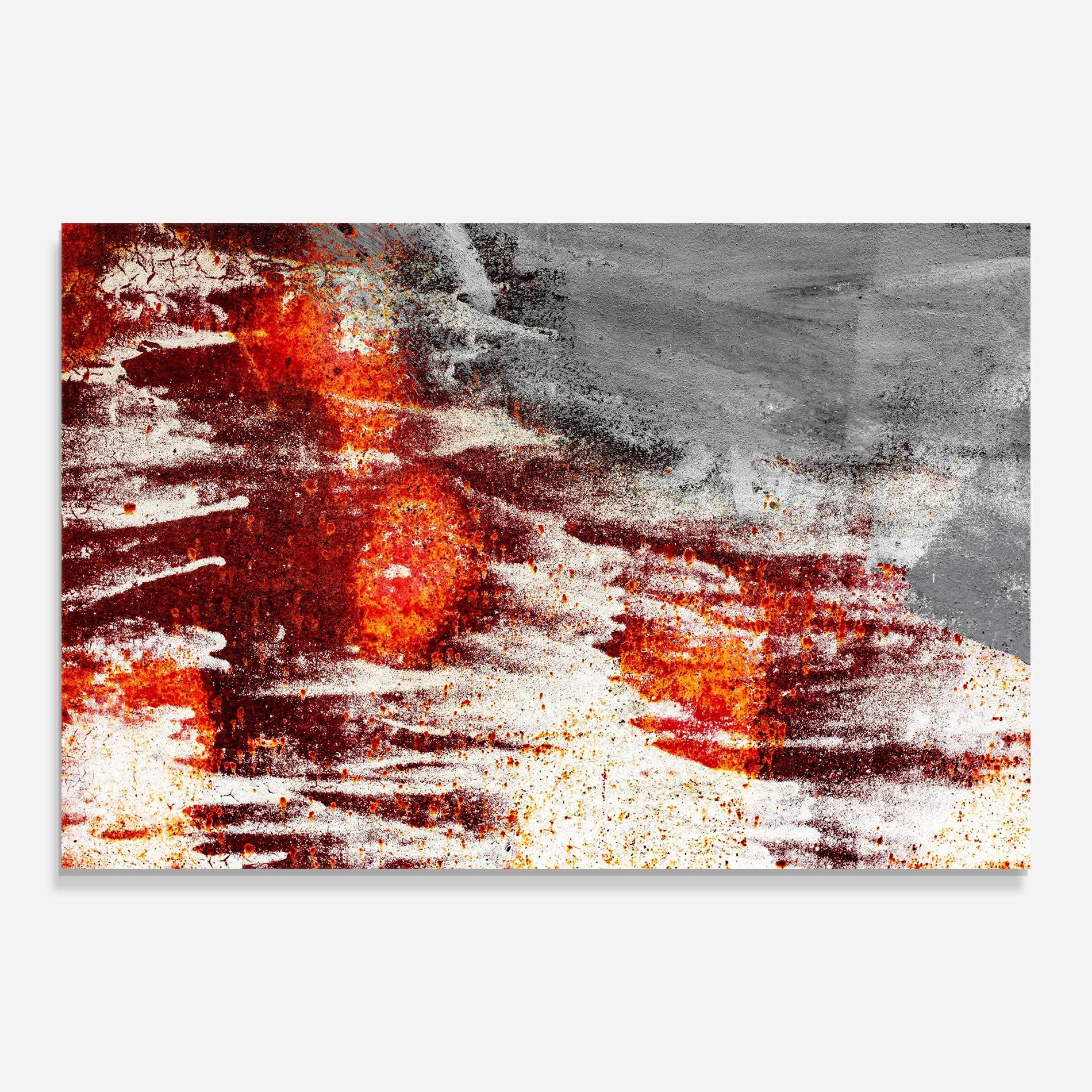 Glasbild Burning Sign mockup 0