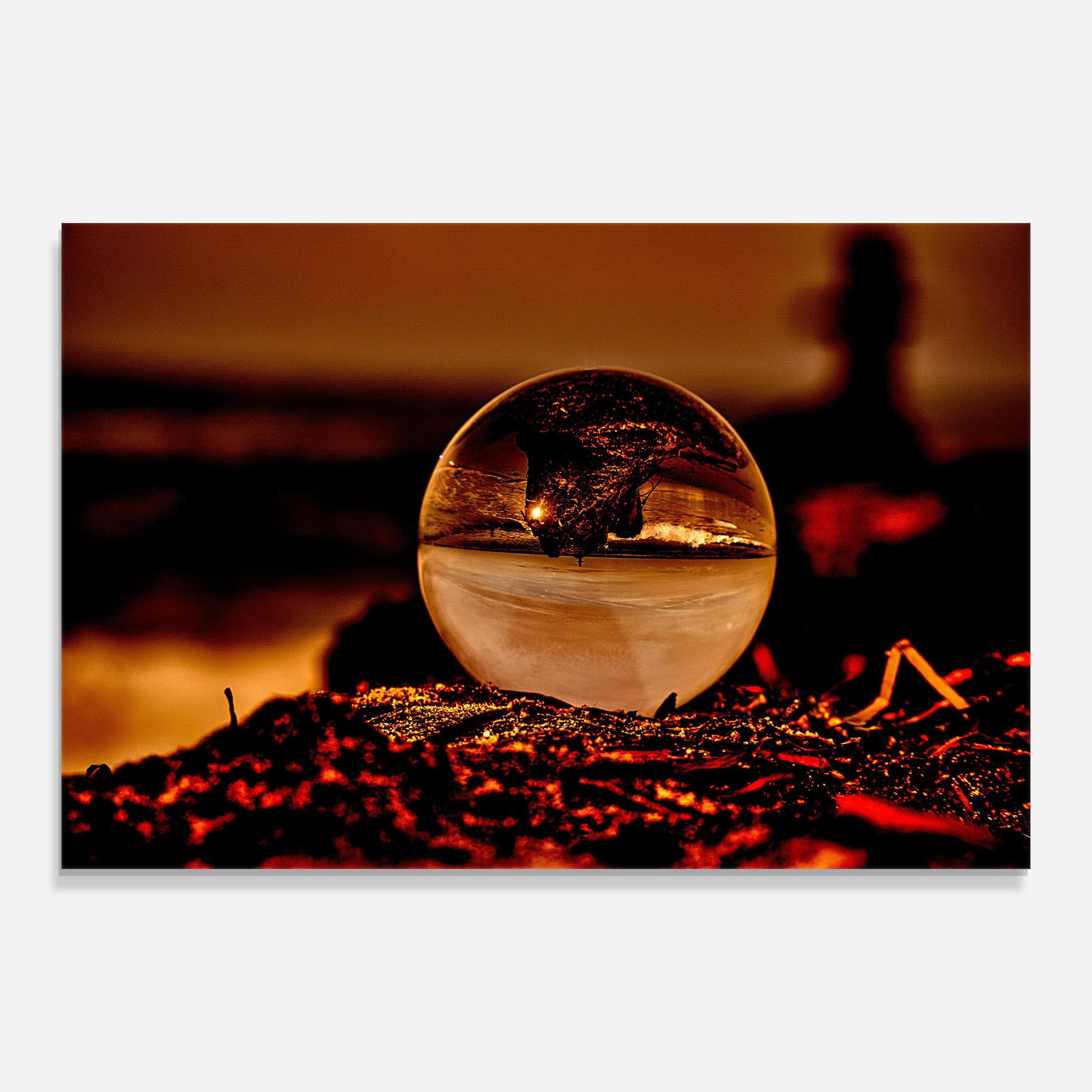 Fire Glass Ball mockup 0
