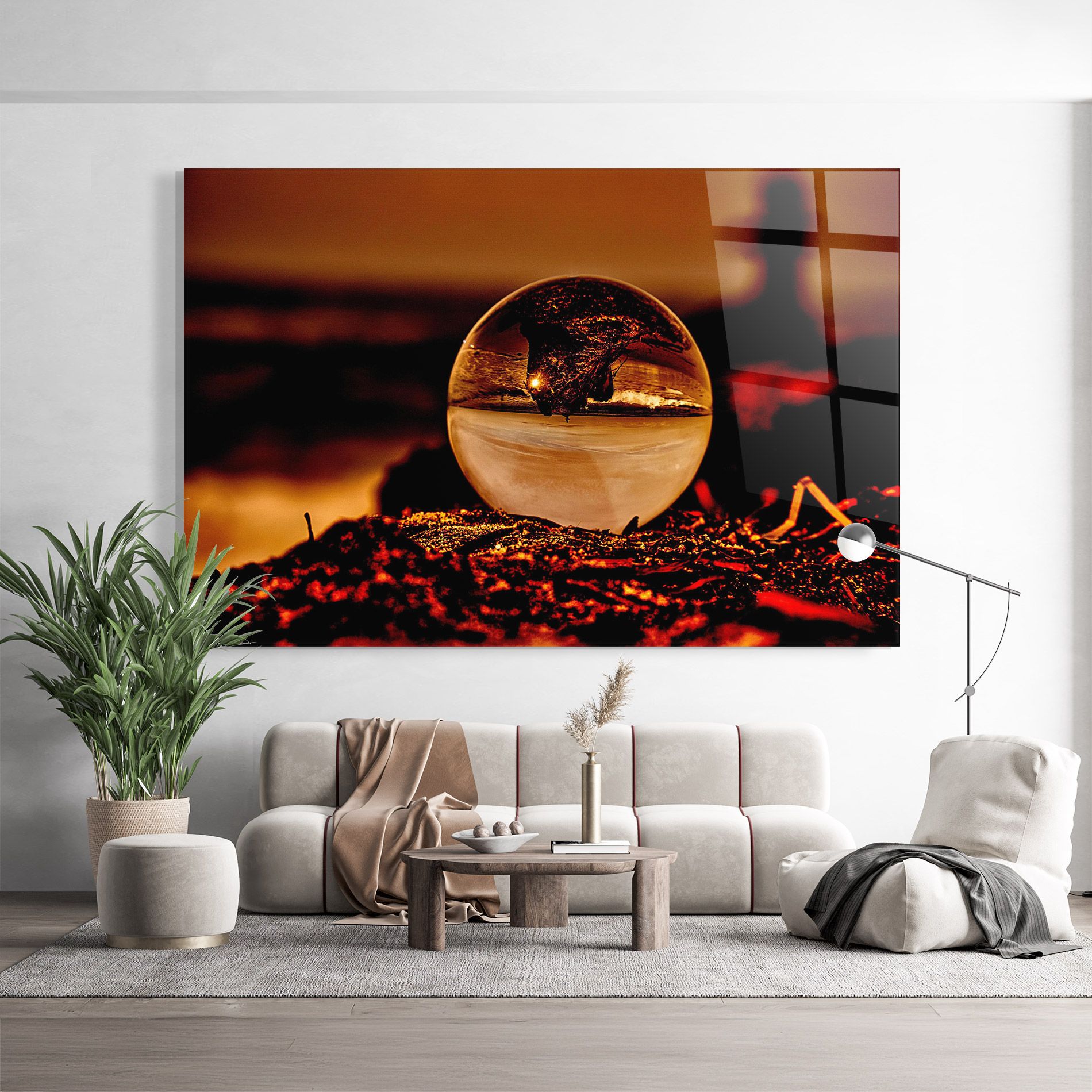 Fire Glass Ball mockup 9
