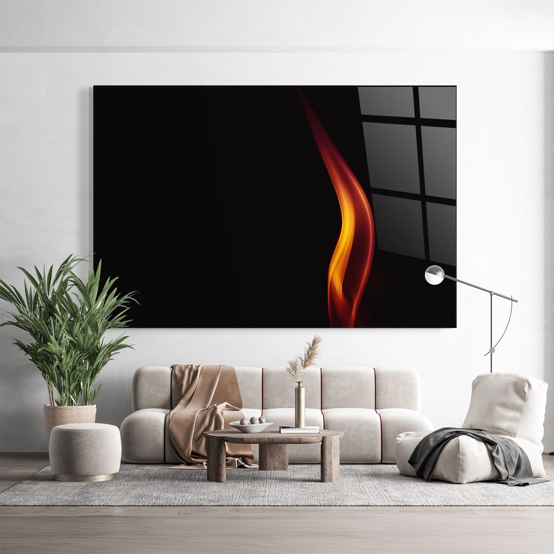 Glasbild Flame Relax mockup 9