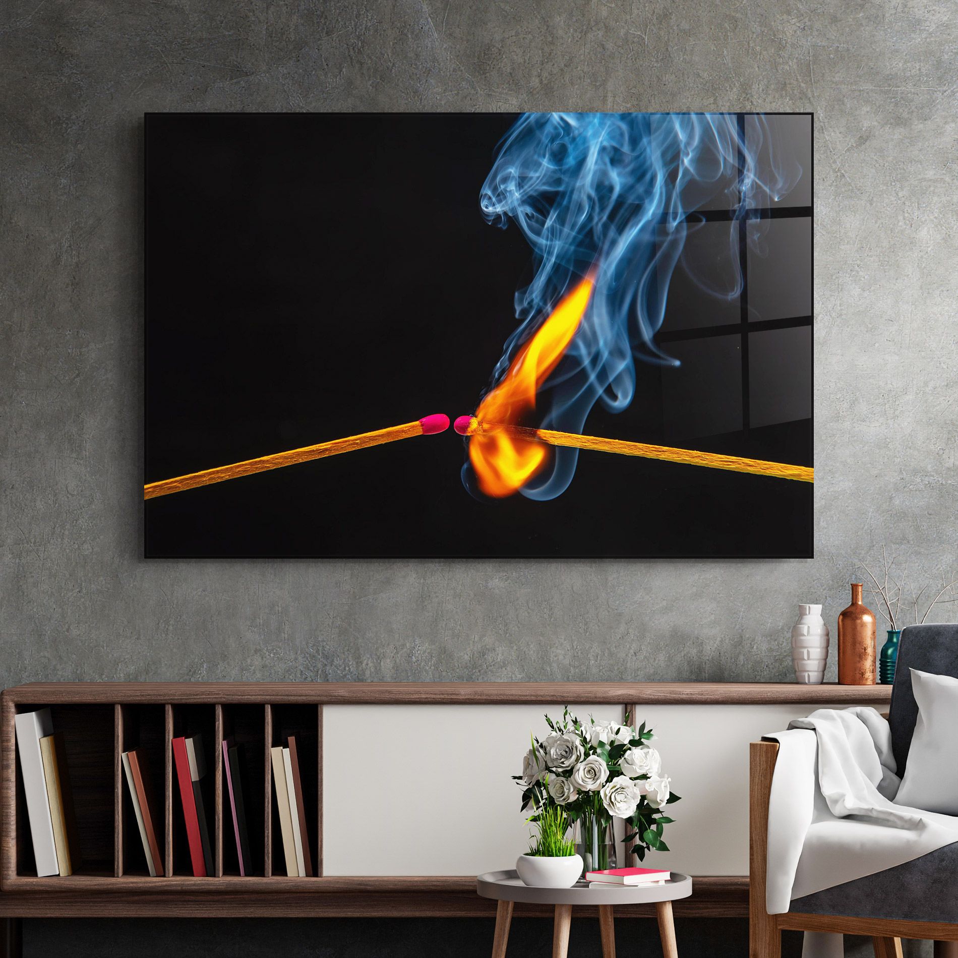 Burning Smoking Match mockup 2