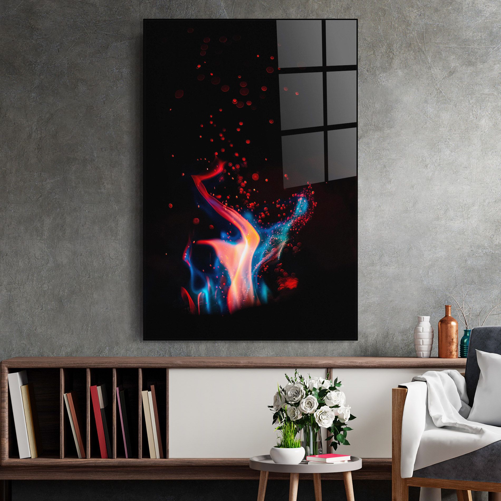 Blue Pink Fire mockup 2