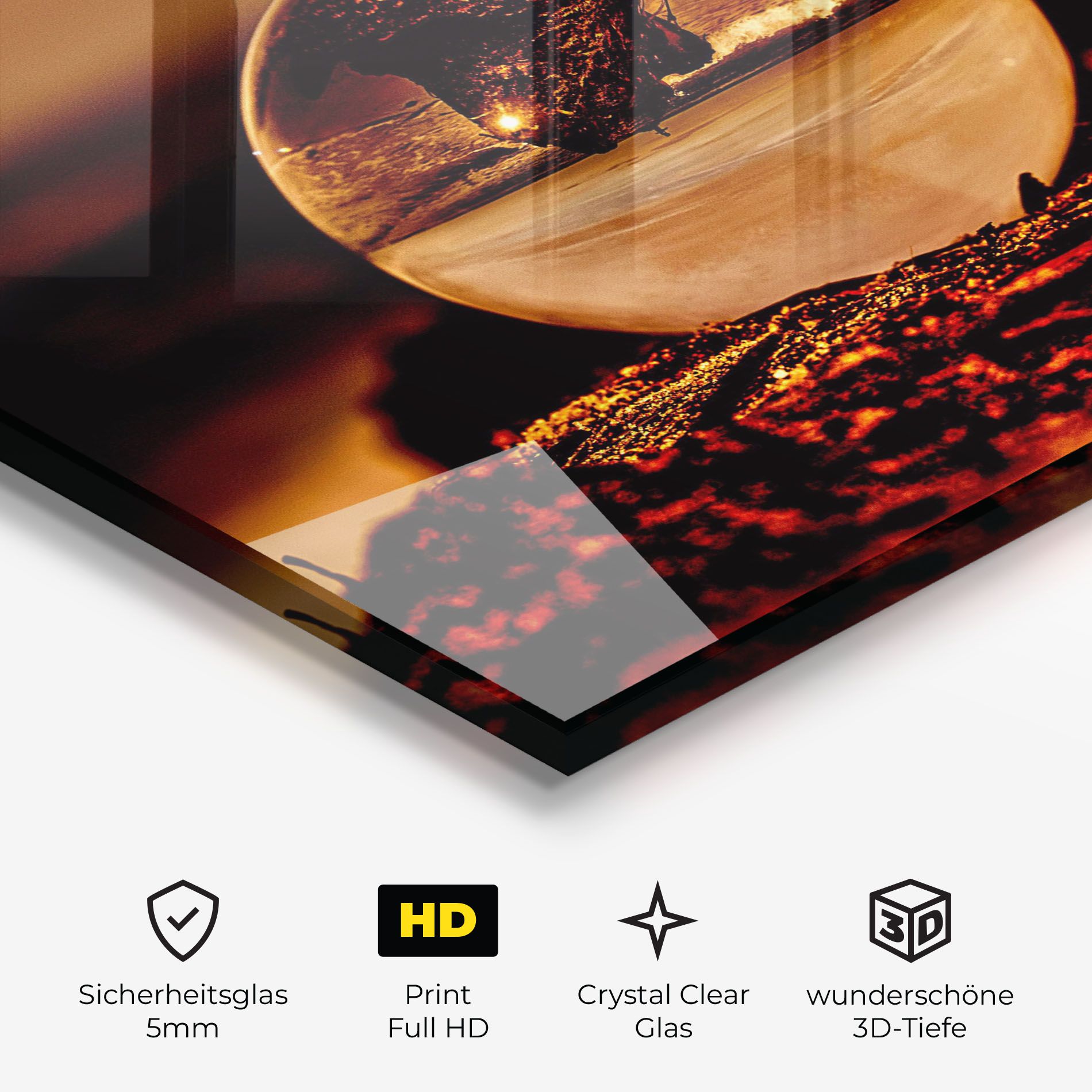 Fire Glass Ball mockup 3