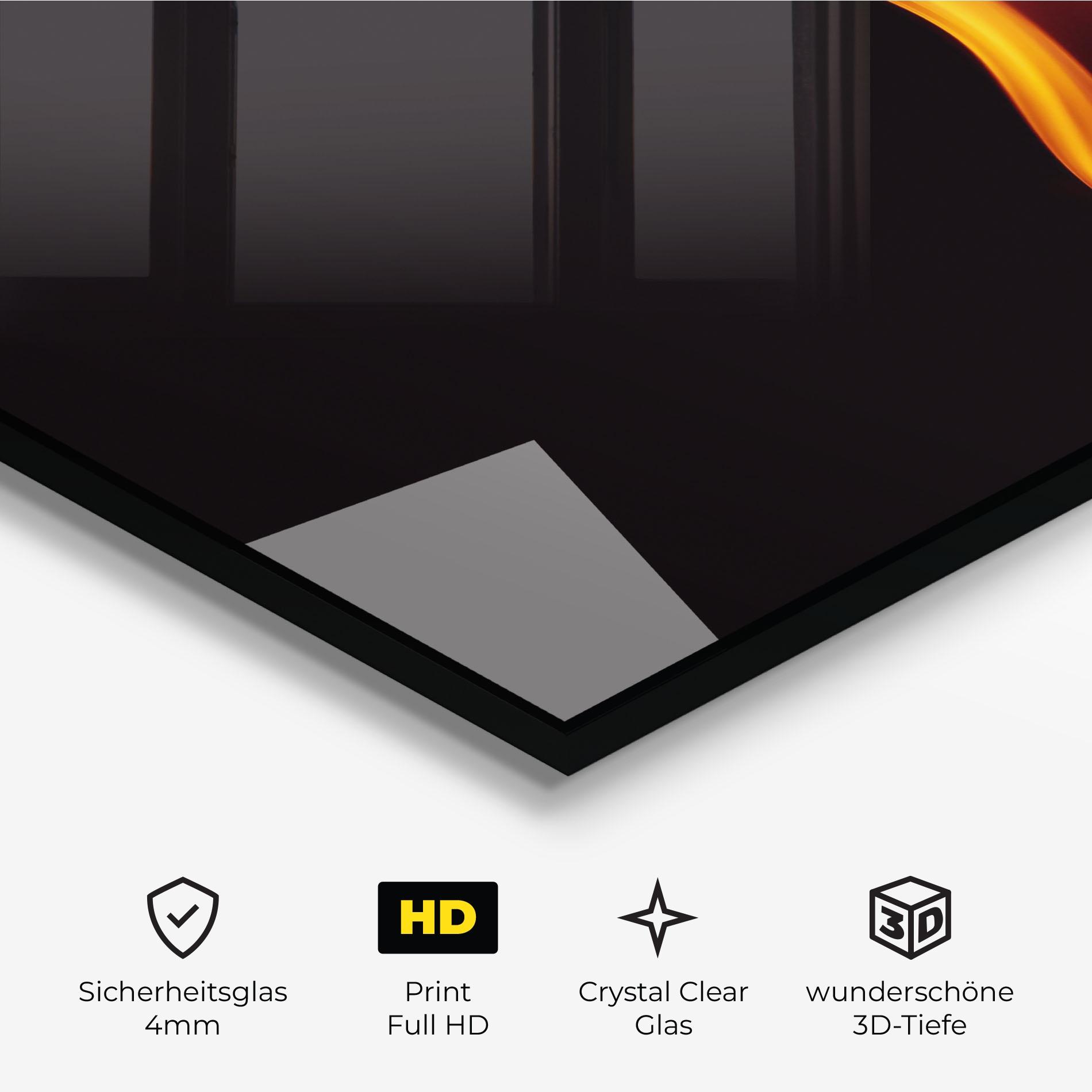 Glasbild Flame Relax mockup 3