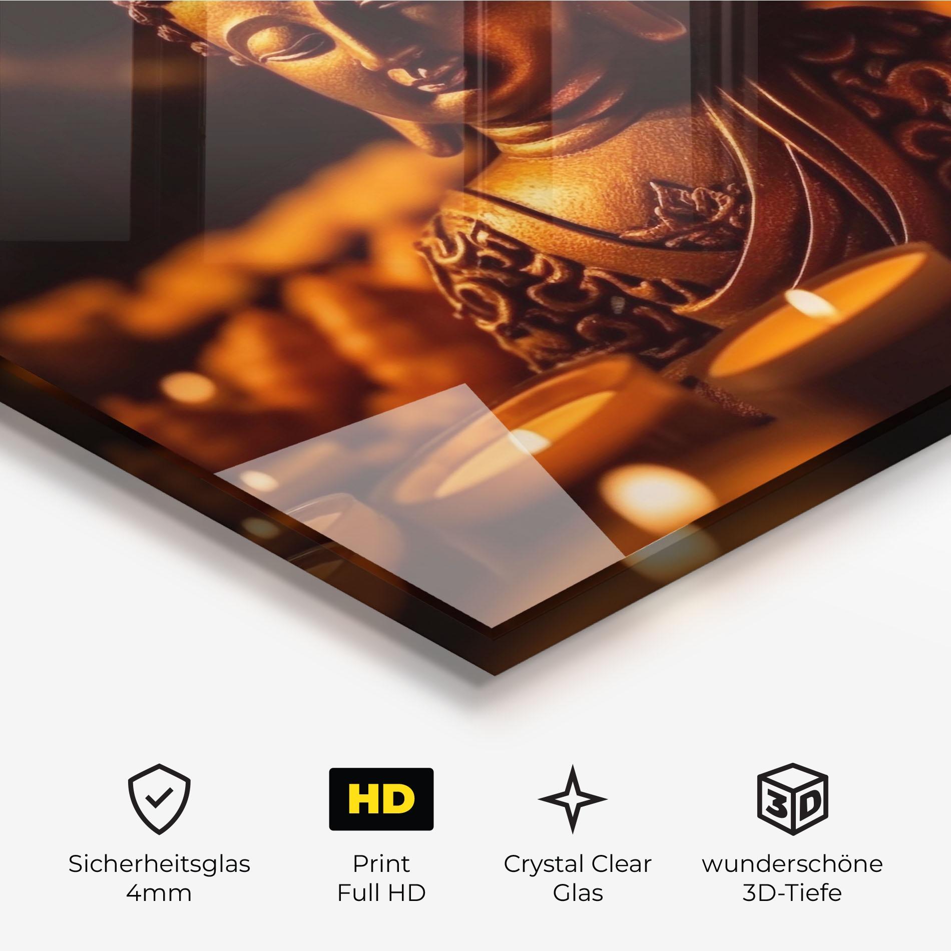 Glasbild Religions Tranquil mockup 3