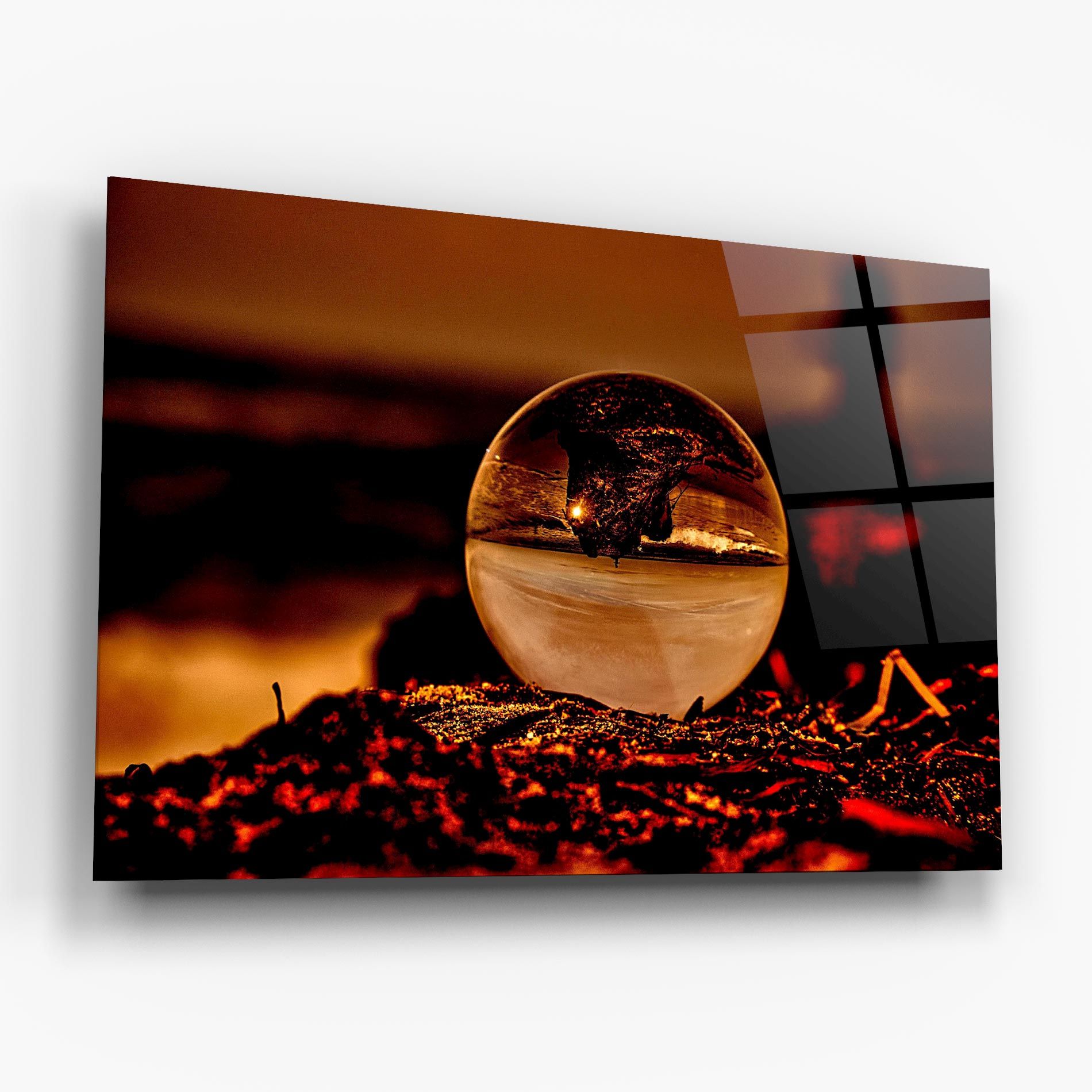 Fire Glass Ball mockup 6