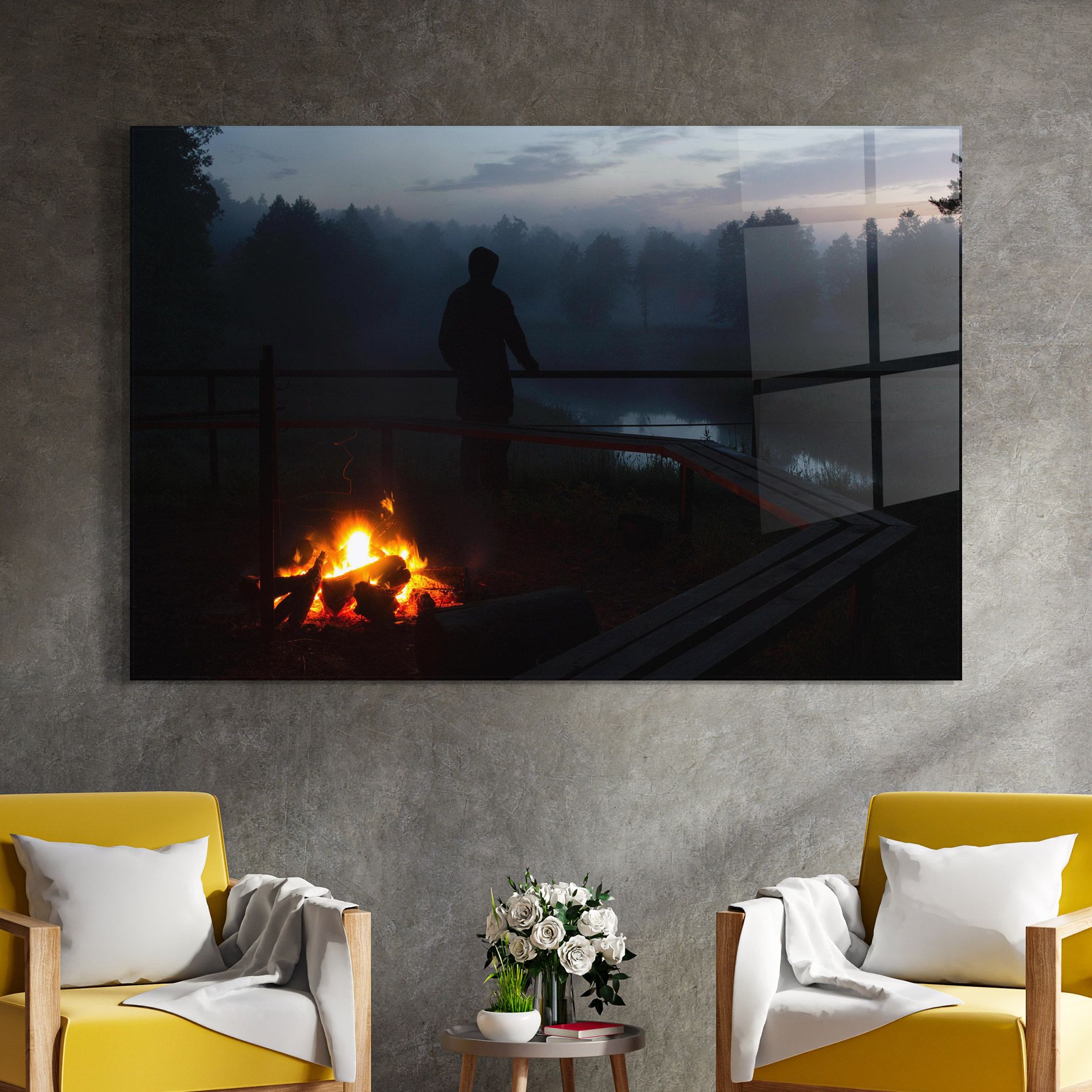 Beautiful Fire View mockup 4