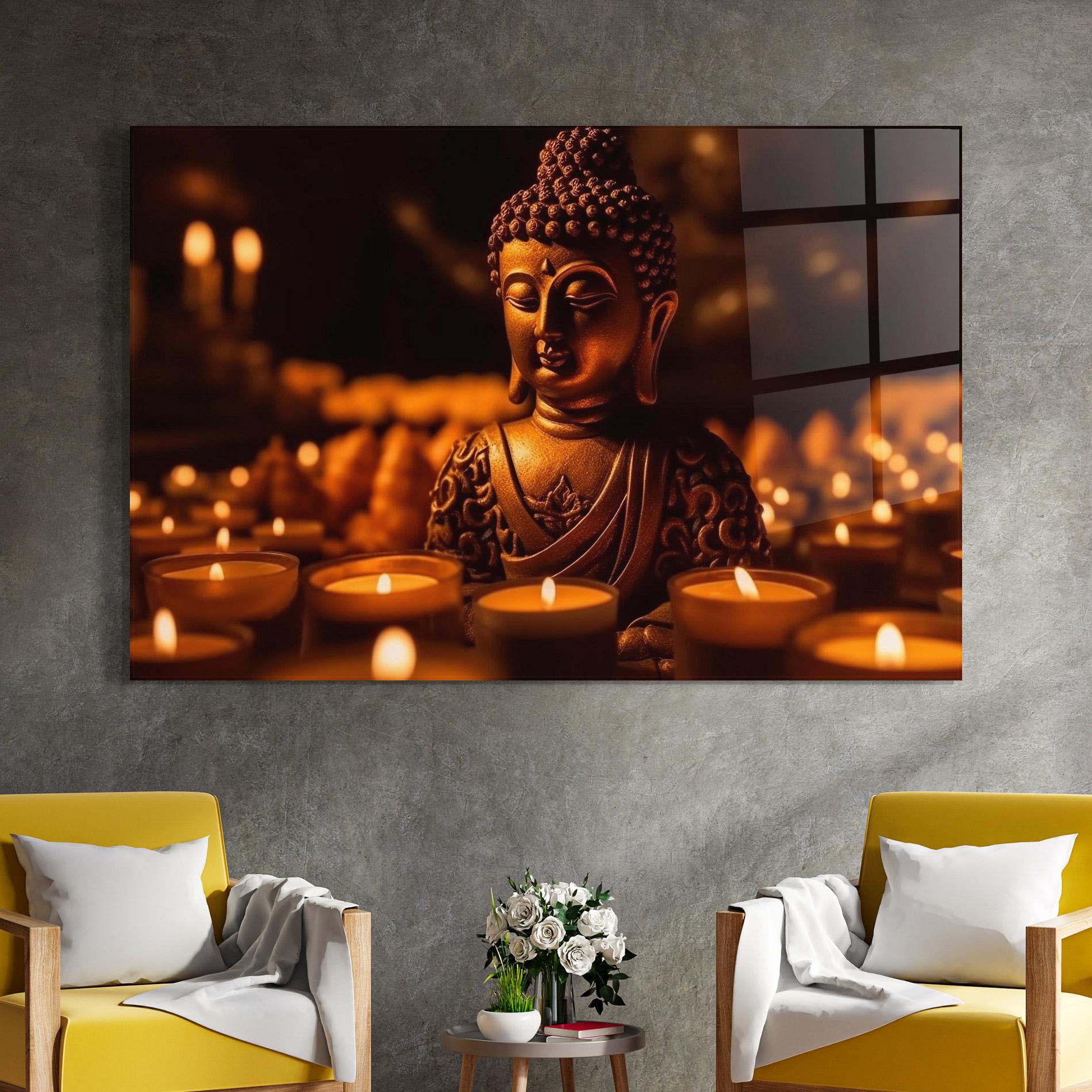 Glasbild Religions Tranquil mockup 4