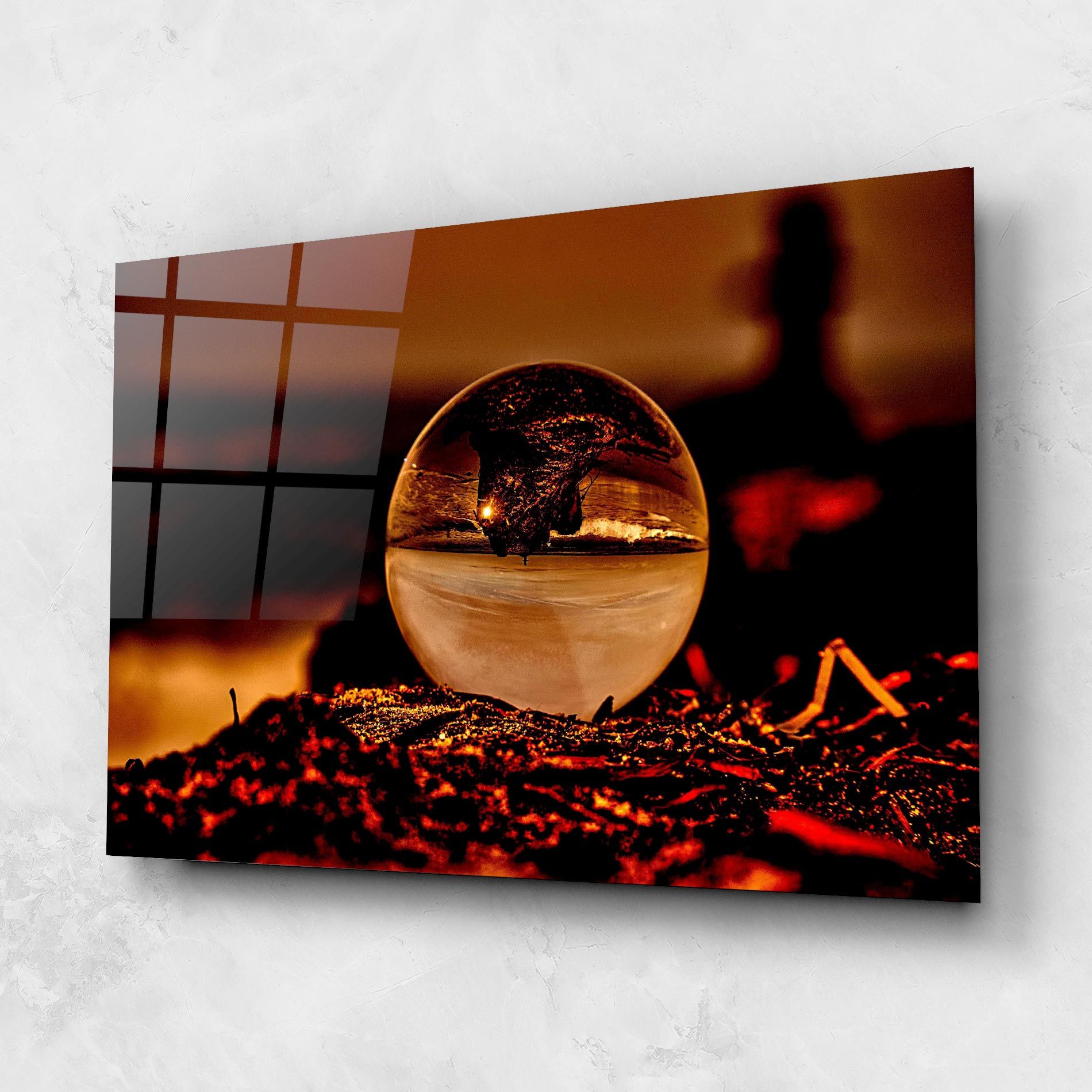 Fire Glass Ball mockup 1