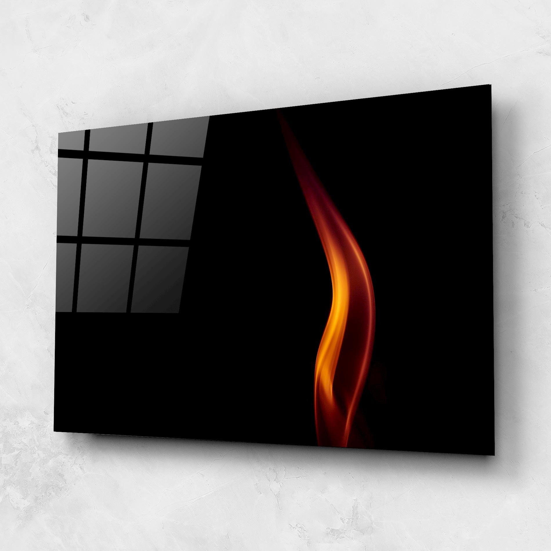 Glasbild Flame Relax mockup 1