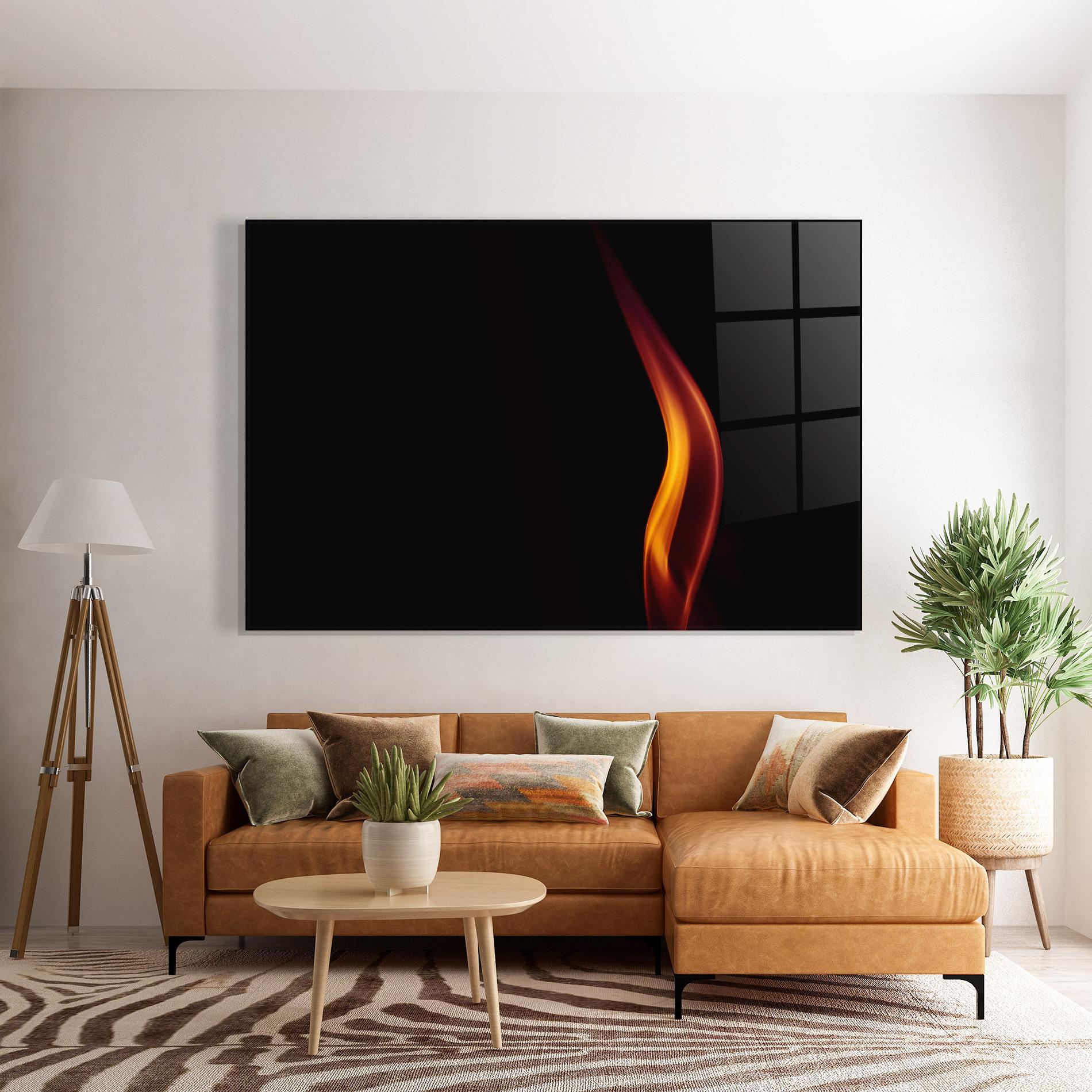 Glasbild Flame Relax mockup 7