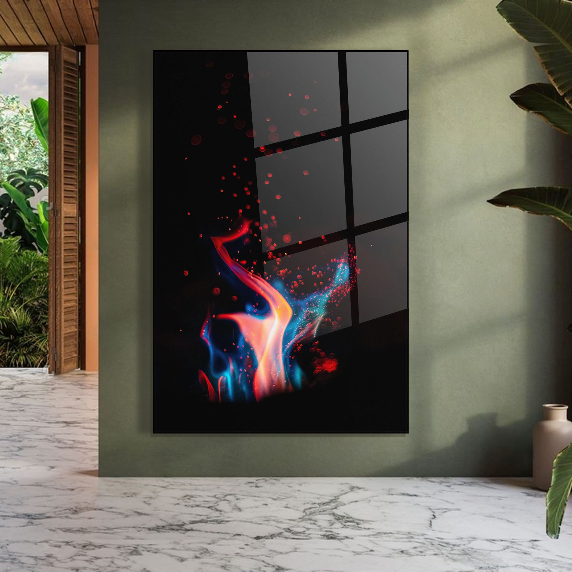 Blue Pink Fire mockup 7