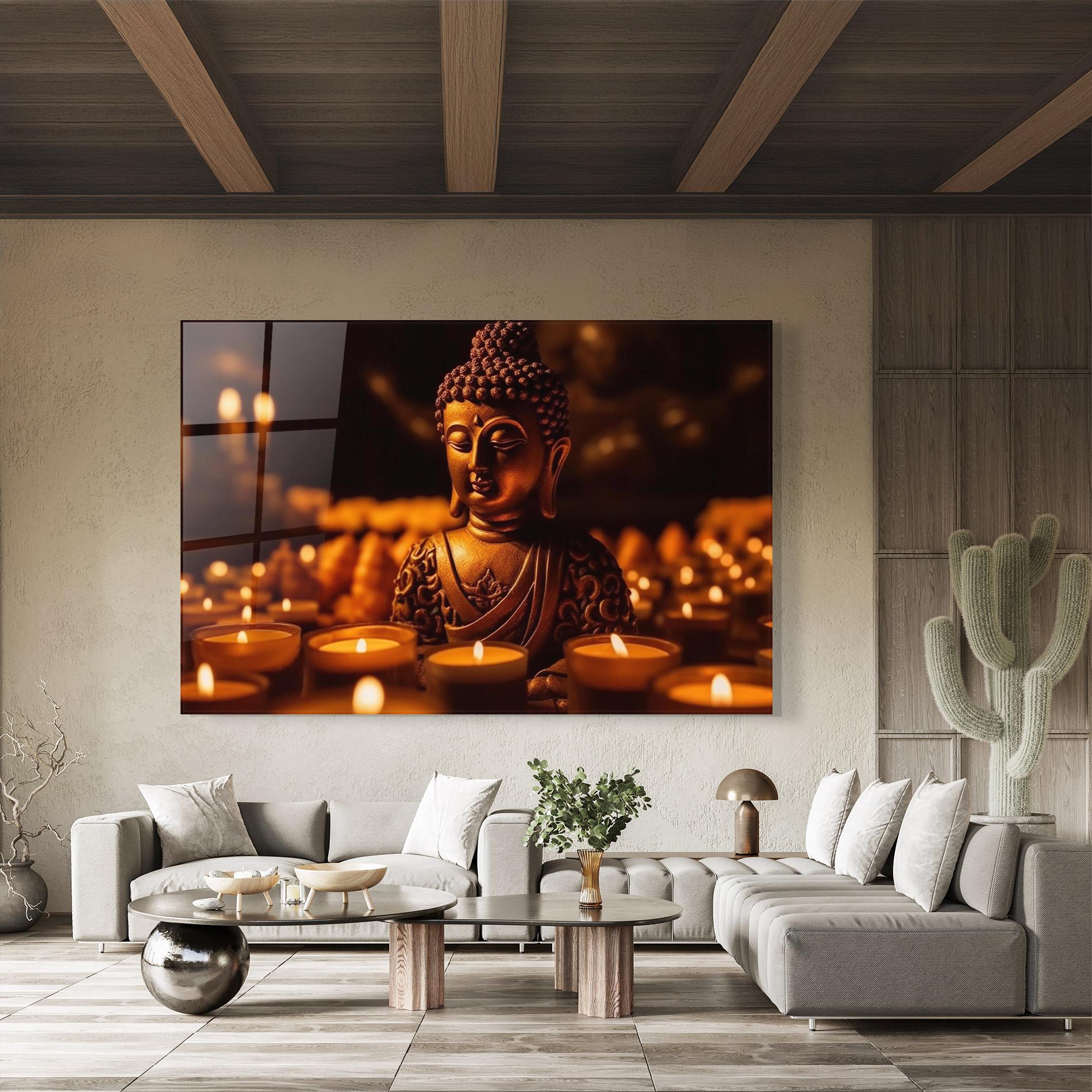 Glasbild Religions Tranquil mockup 8