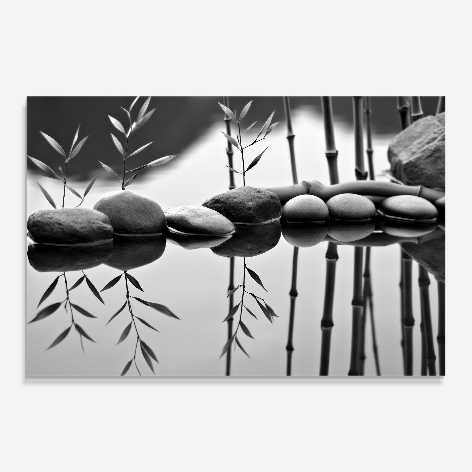 Glasbild Bamboo Lake mockup 0