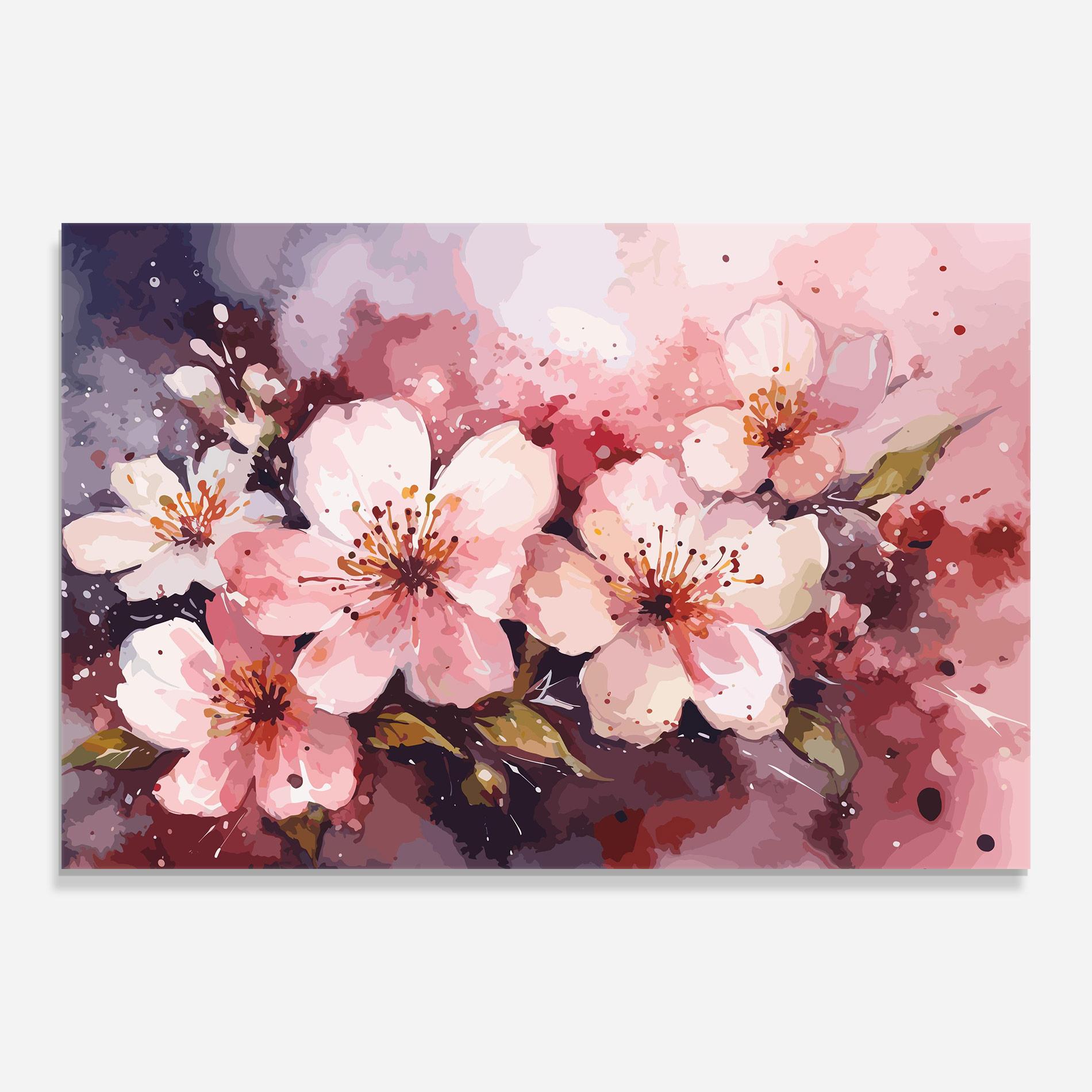 Glasbild Beautiful Nature Art mockup 0