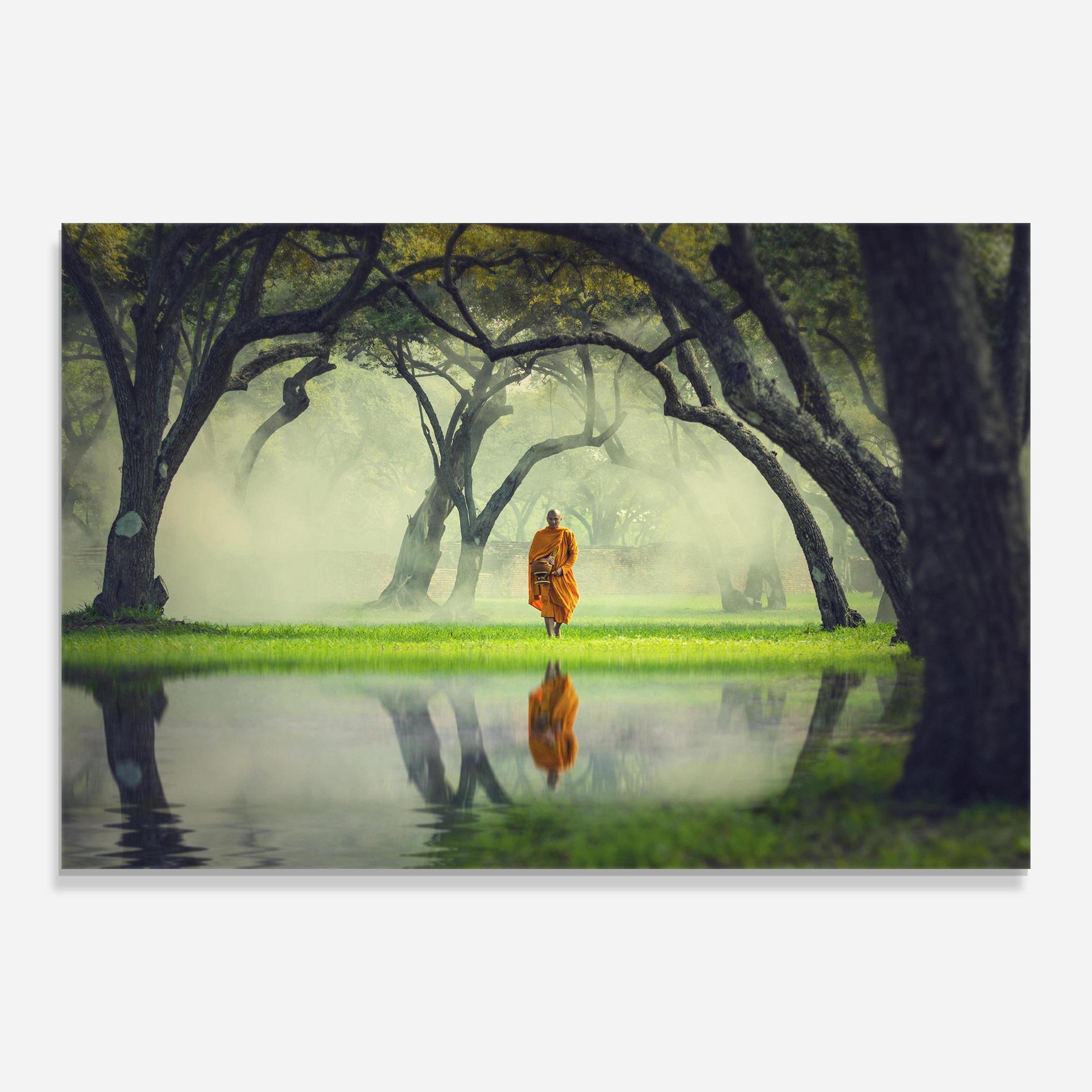 Glasbild Buddha Nature mockup 0