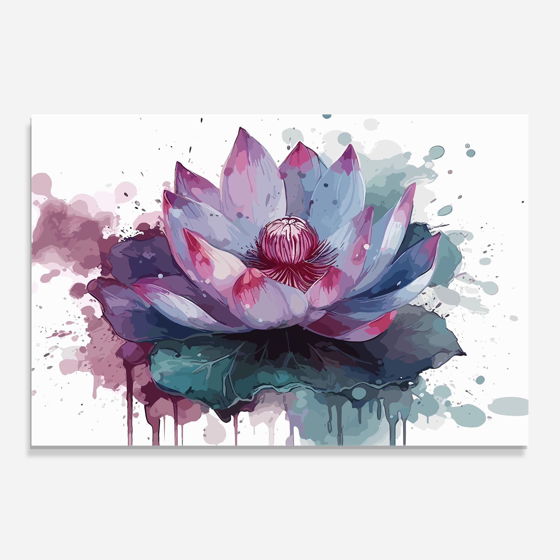 Green Purple Lotus mockup 0