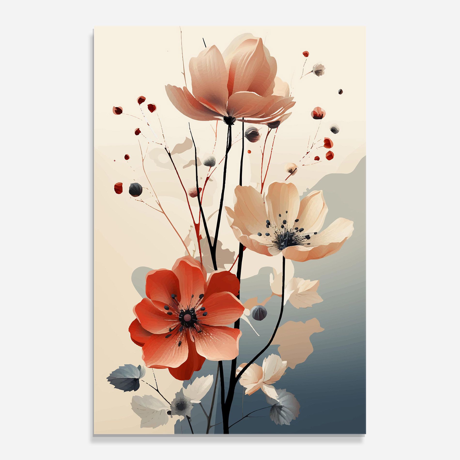 Cream Flower Nature mockup 0