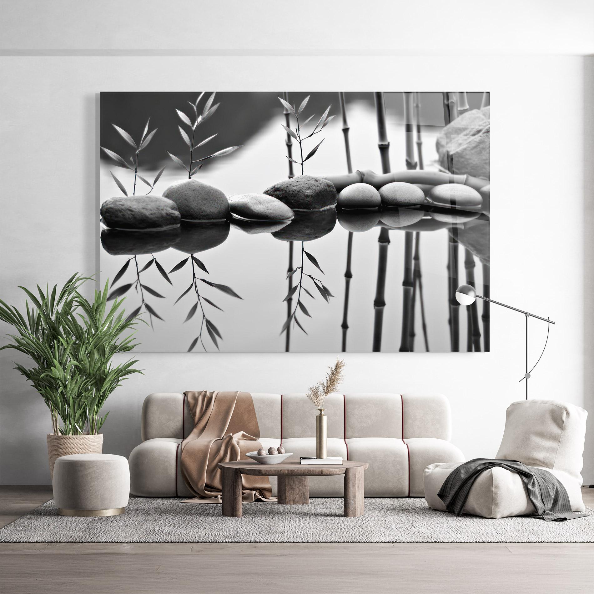 Glasbild Bamboo Lake mockup 9