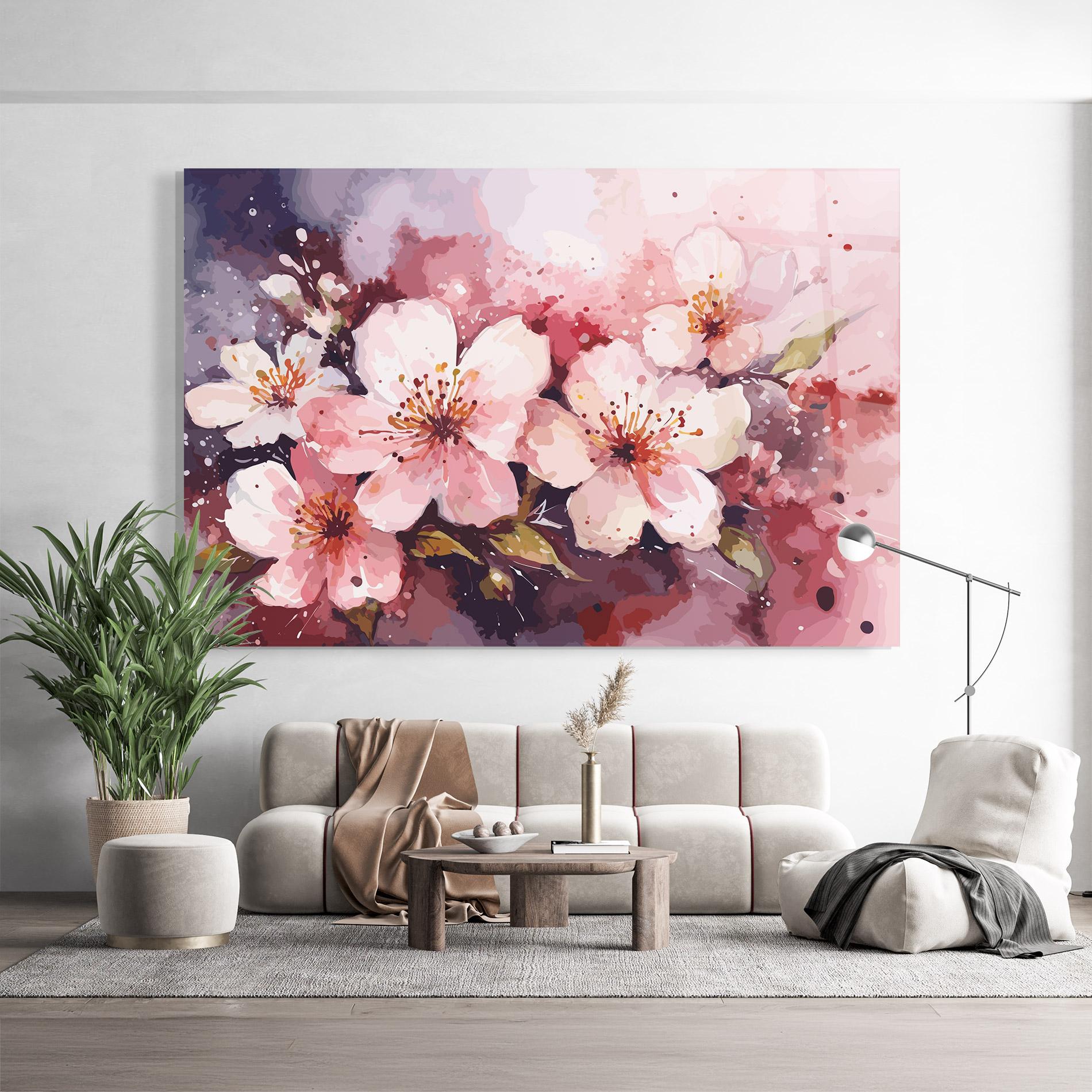 Glasbild Beautiful Nature Art mockup 9