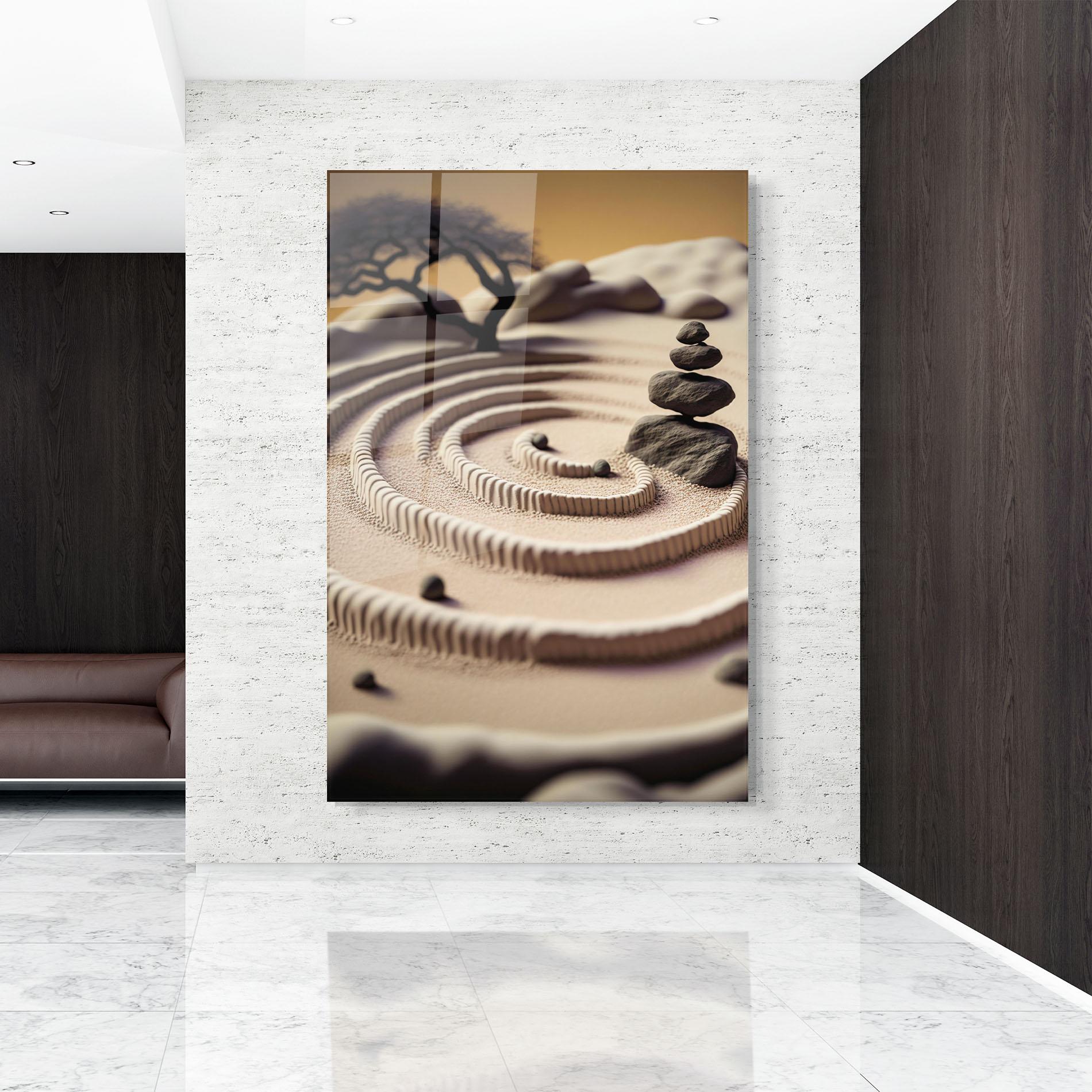 Glasbild Japanese Zen Garden mockup 9