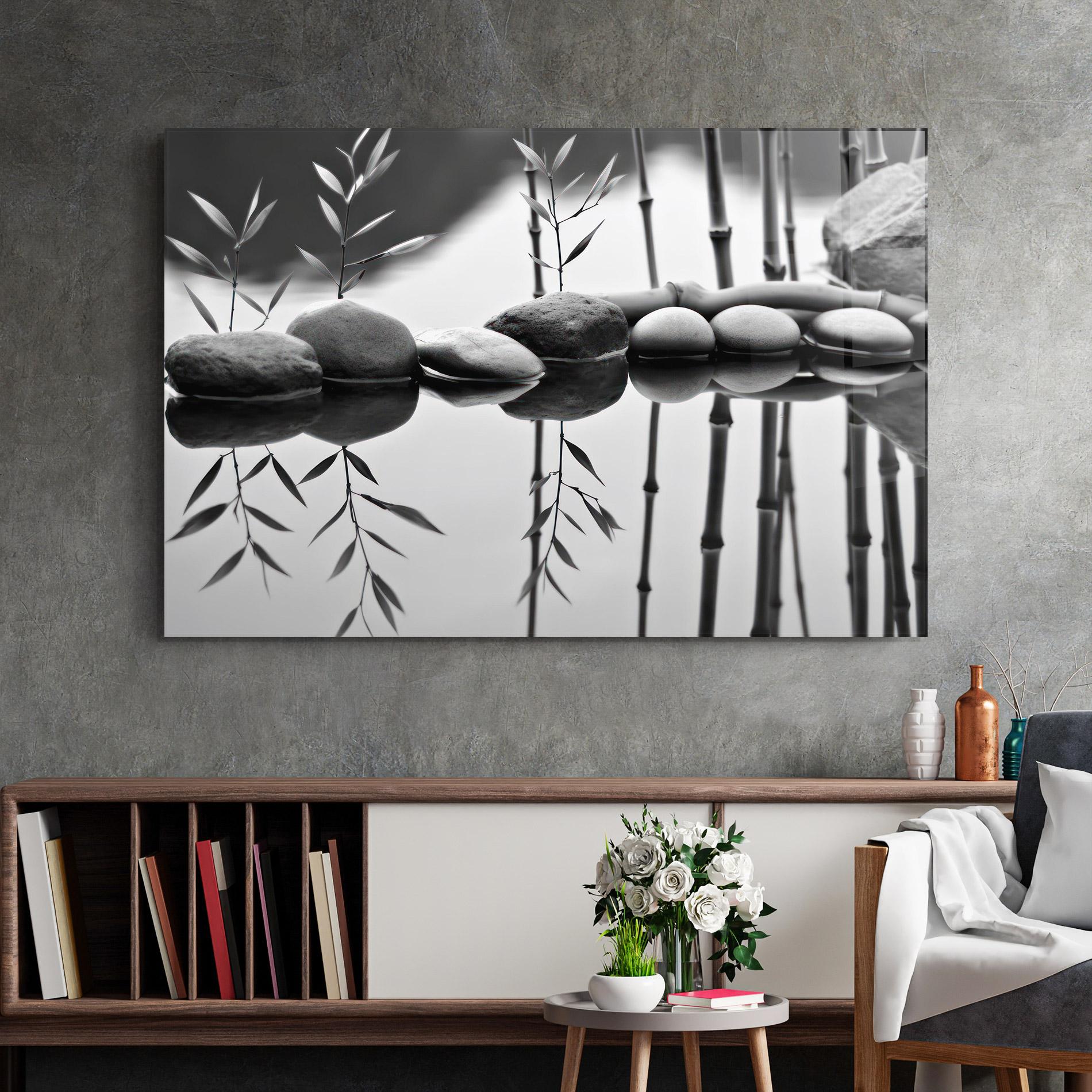 Glasbild Bamboo Lake mockup 2