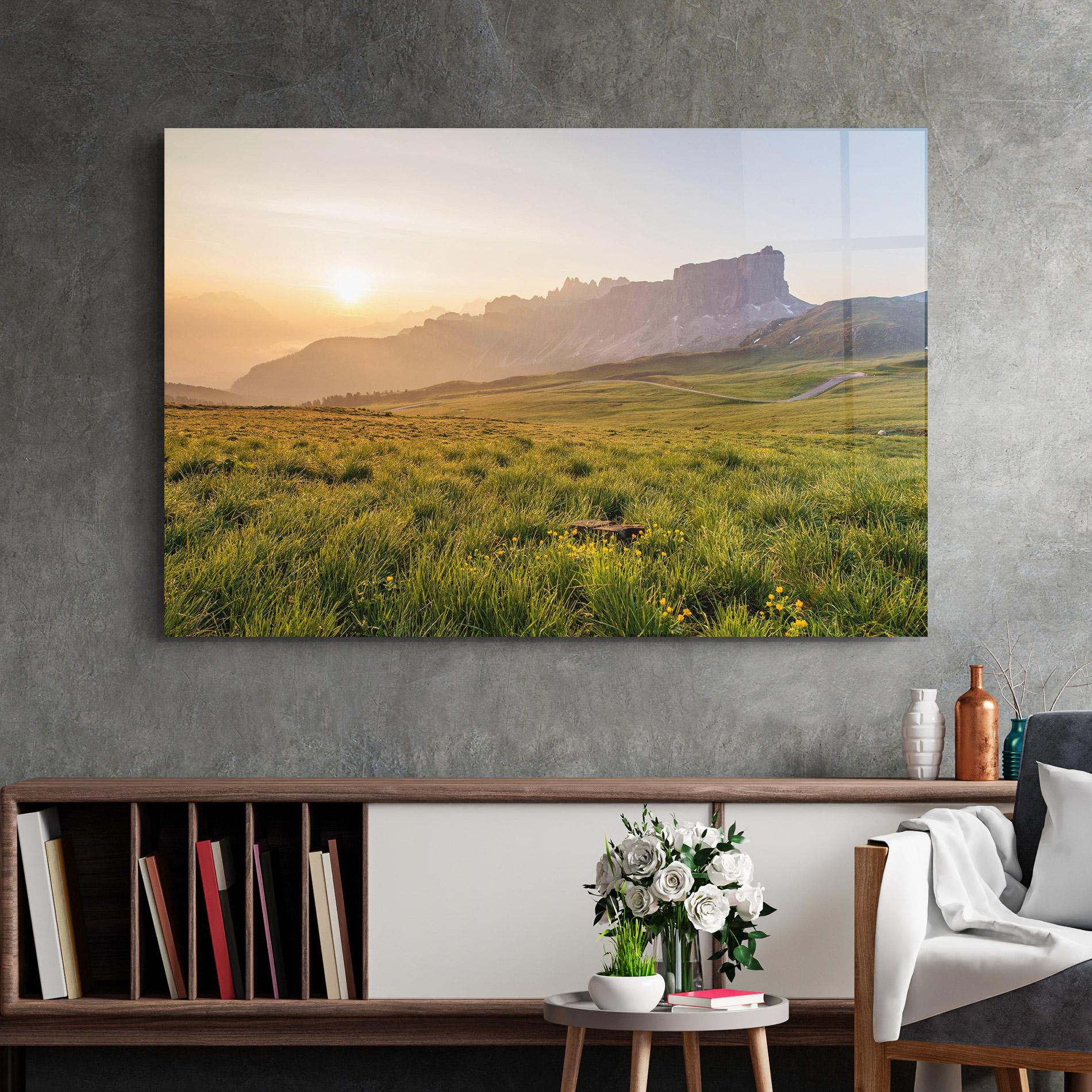 Glasbild Calming View mockup 2