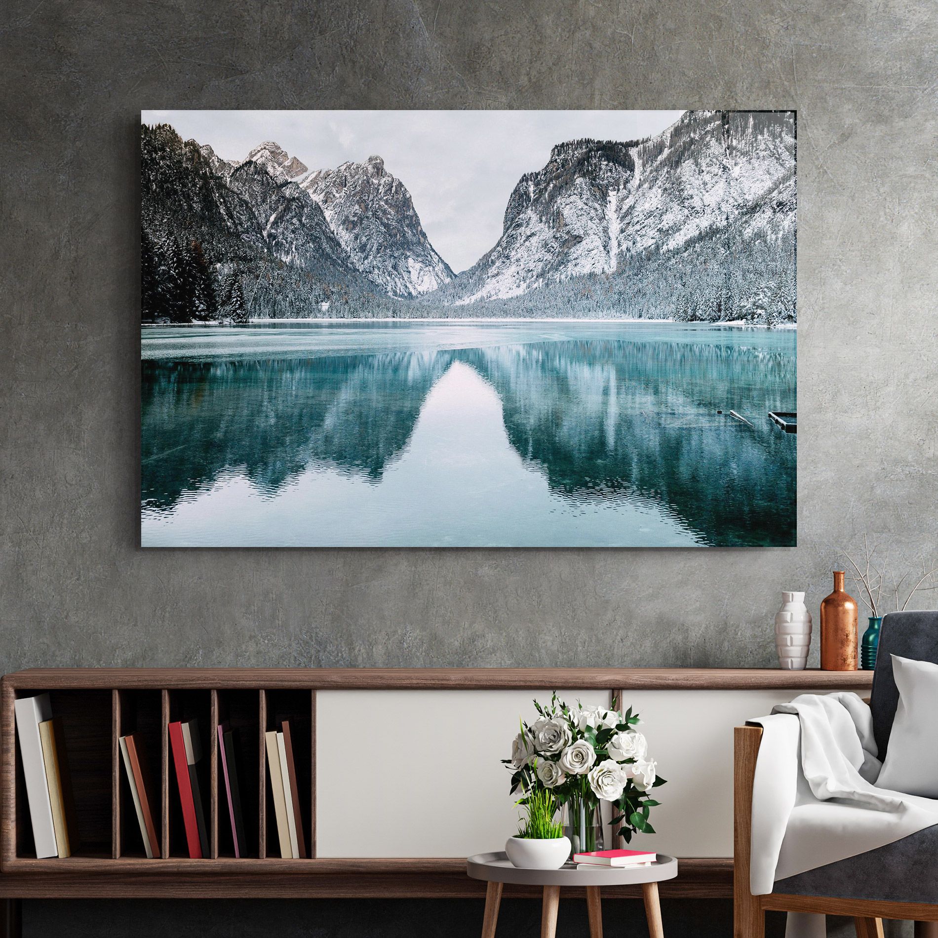 Lake Reflection Mountain mockup 2