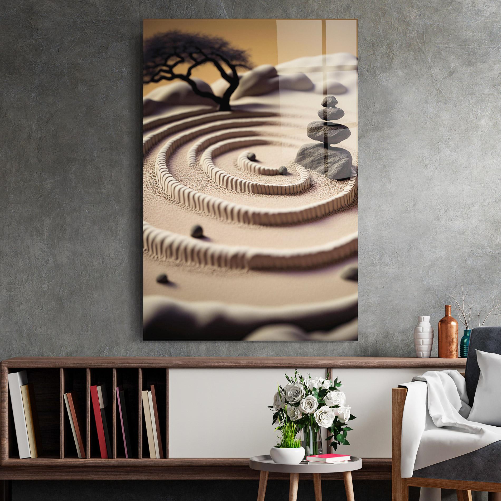 Glasbild Japanese Zen Garden mockup 2