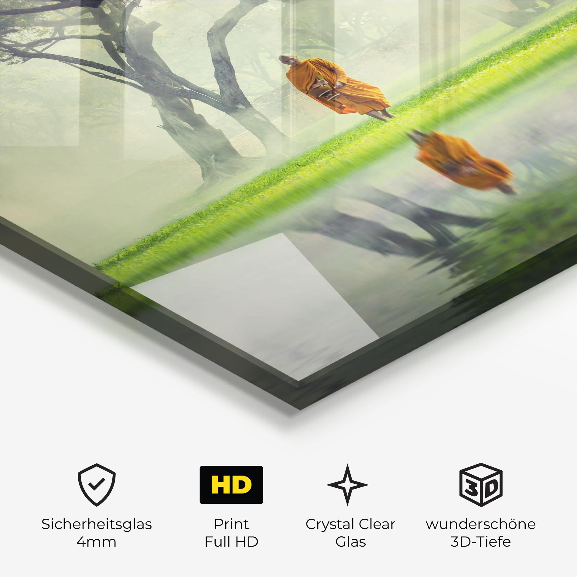 Glasbild Buddha Nature mockup 3