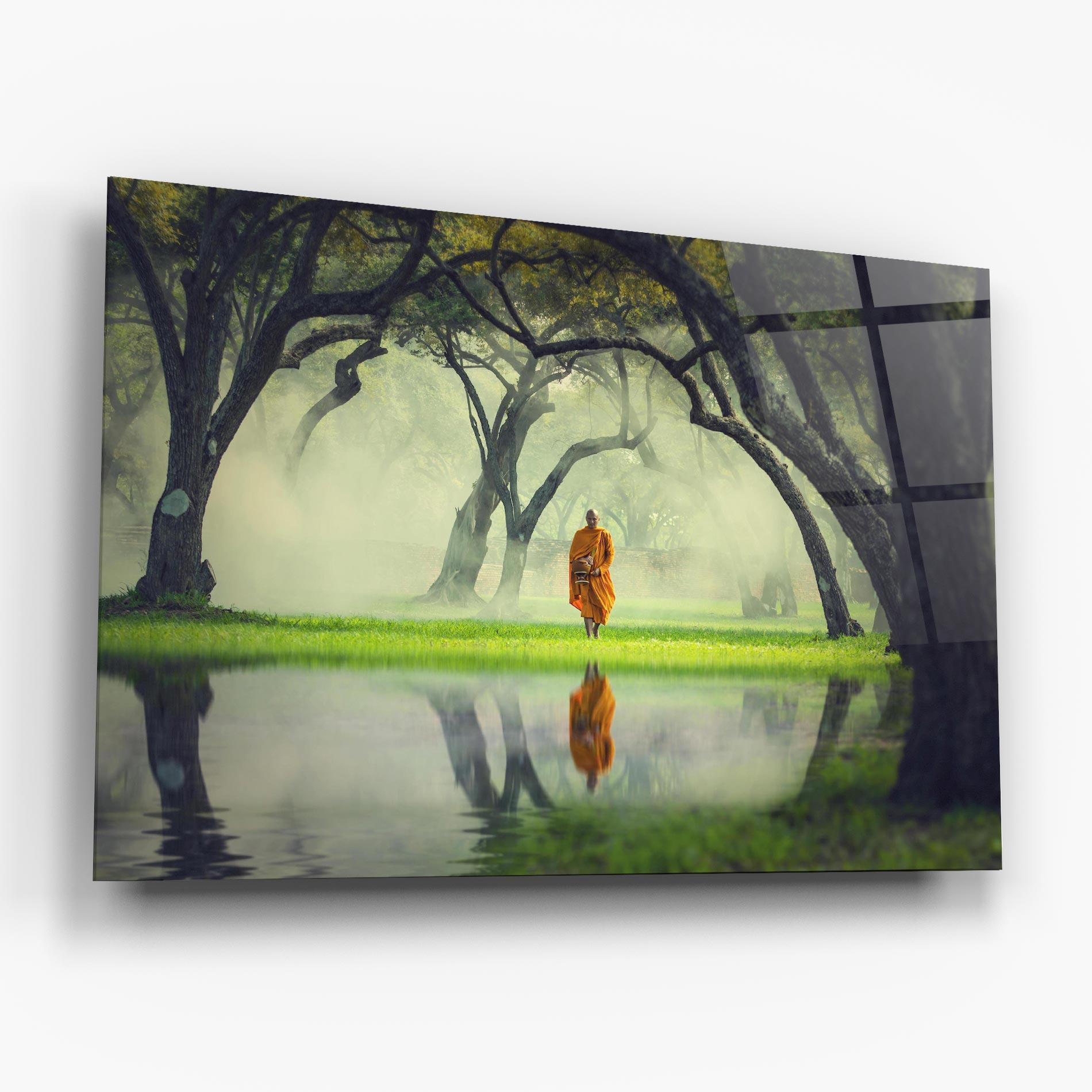 Glasbild Buddha Nature mockup 6