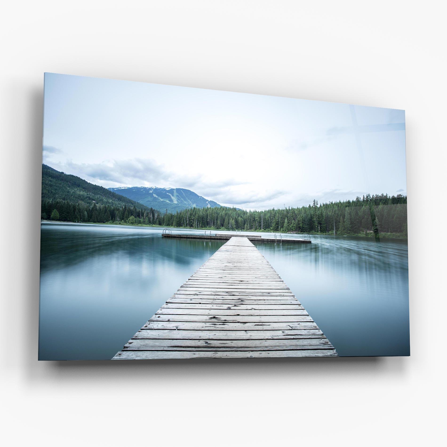 Glasbild Lake Bridge View mockup 6
