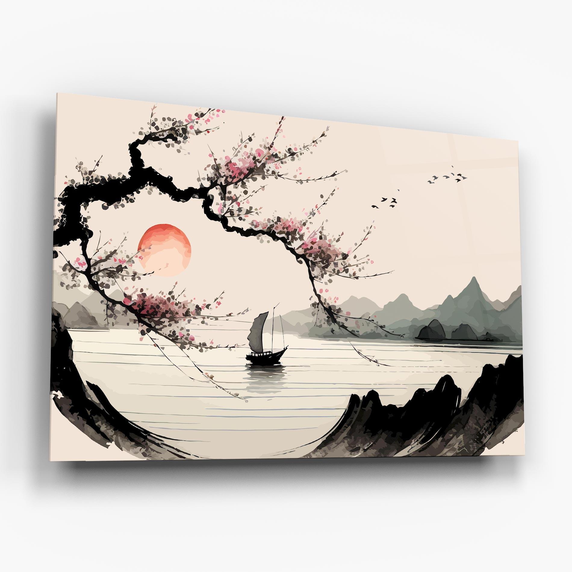 Glasbild Relaxing Nature mockup 6