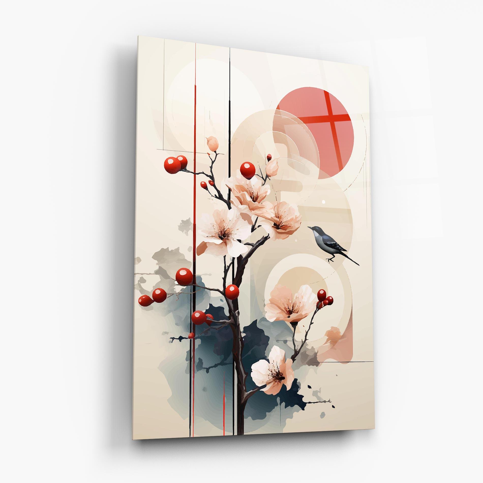 Glasbild Cream Nature mockup 6