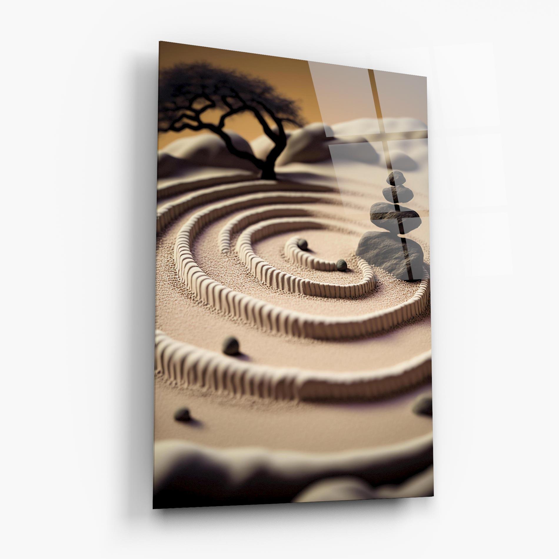 Glasbild Japanese Zen Garden mockup 6